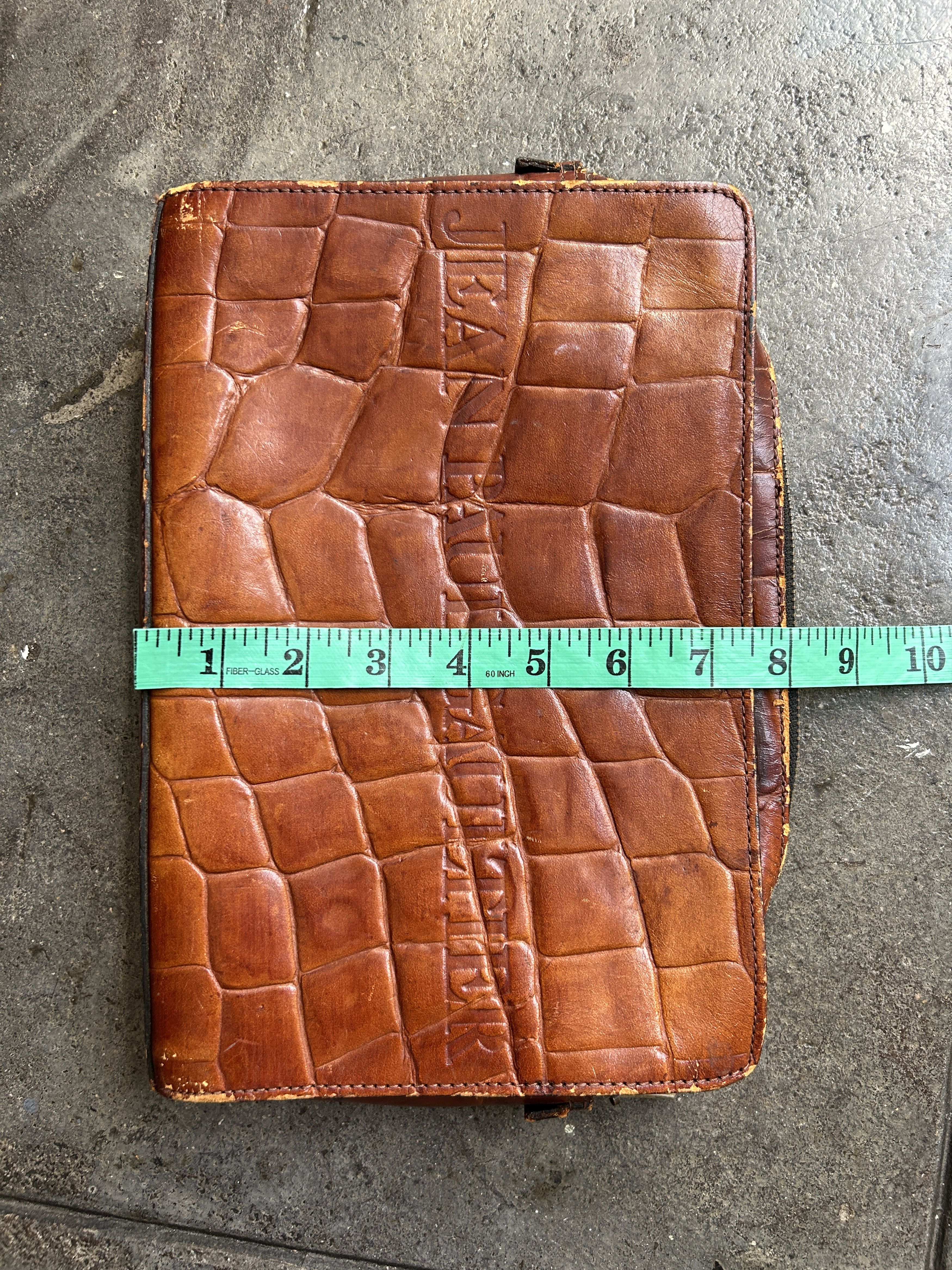 Jean Paul Gaultier Vintage JPG Alligator Embossed Leather Clutch Size ONE SIZE - 9 Thumbnail