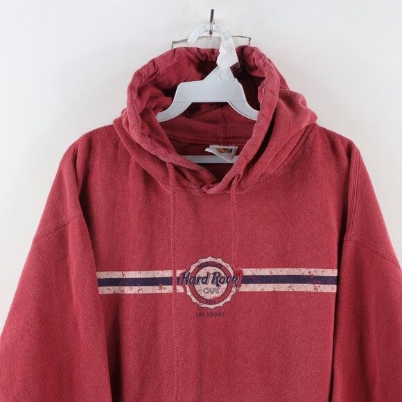 Hard Rock Cafe × Vintage Vintage 90s Hard Rock Cafe Las Vegas Hoodie Sweatshirt Size US XL / EU 56 / 4 - 2 Thumbnail