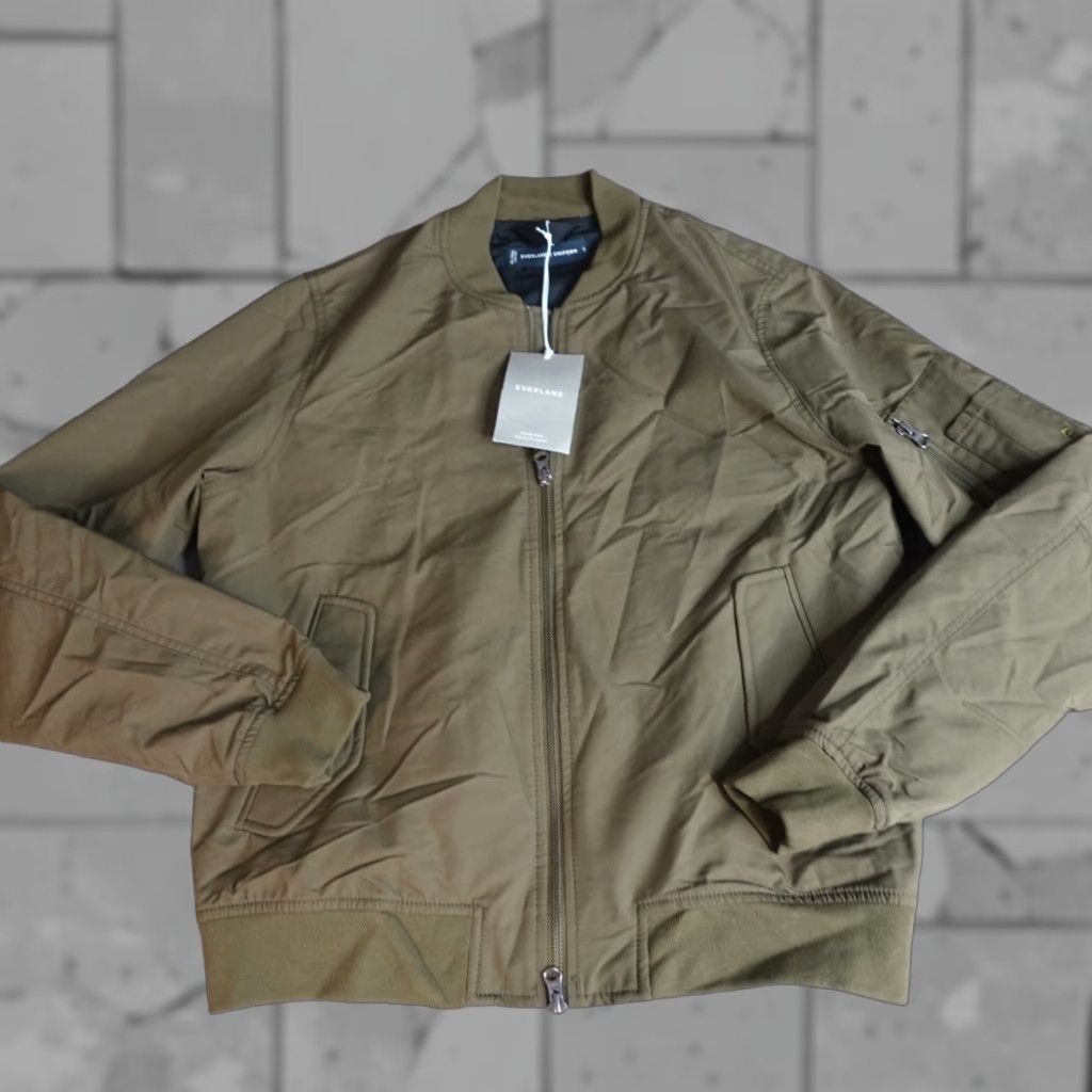 Everlane Everlane Jacket Bomber Men's Small Green Full Zip Kalmata New Size US S / EU 44-46 / 1 - 1 Thumbnail