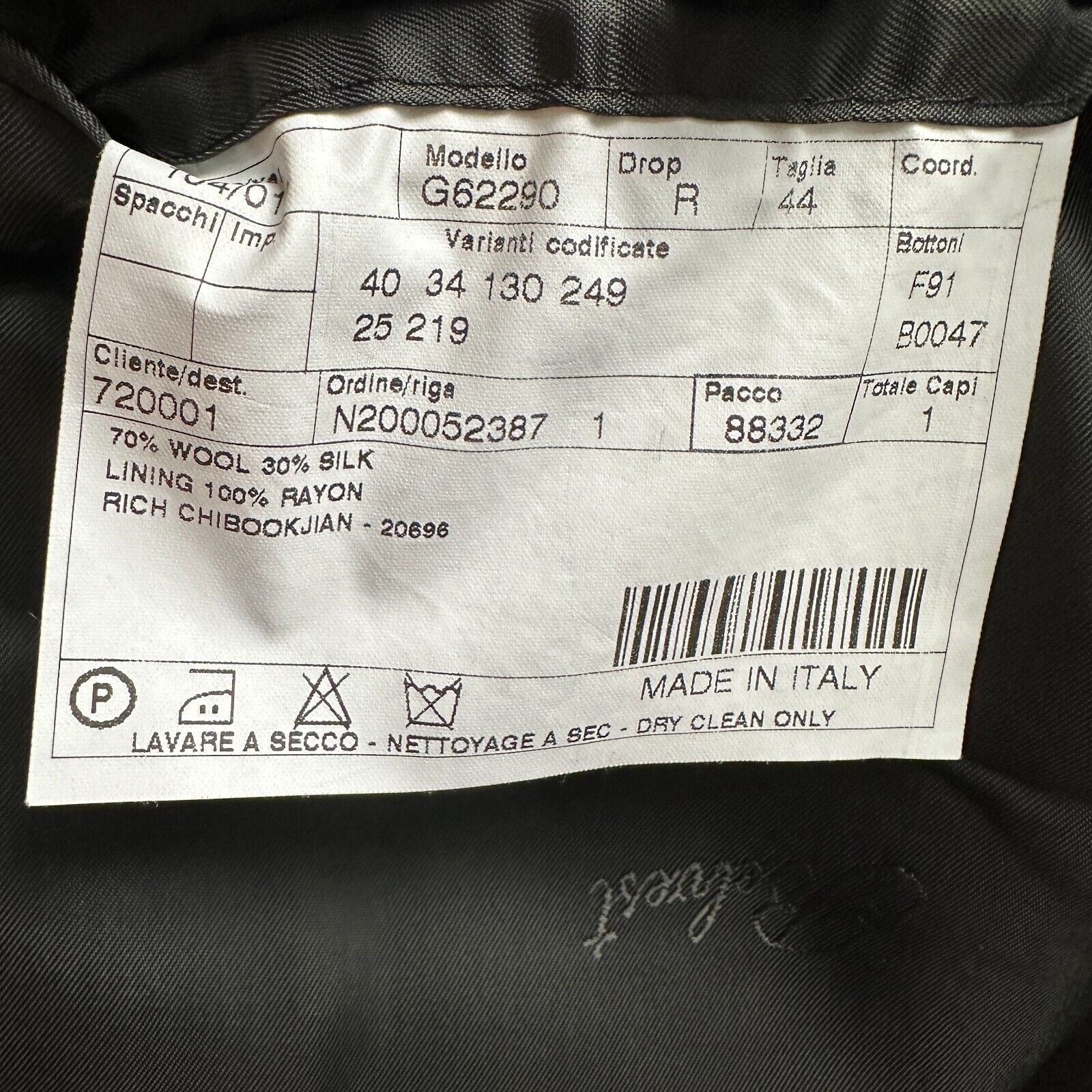 Belvest Belvest Blazer Jacket Men 44R Black Wool Tuxedo Peak Lapel Size 44R - 8 Thumbnail