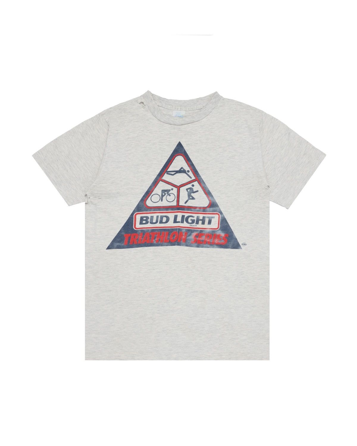 Vintage Bud Light Triathlon Series Distressed Graphic T-Shirt Size US S / EU 44-46 / 1 - 1 Thumbnail