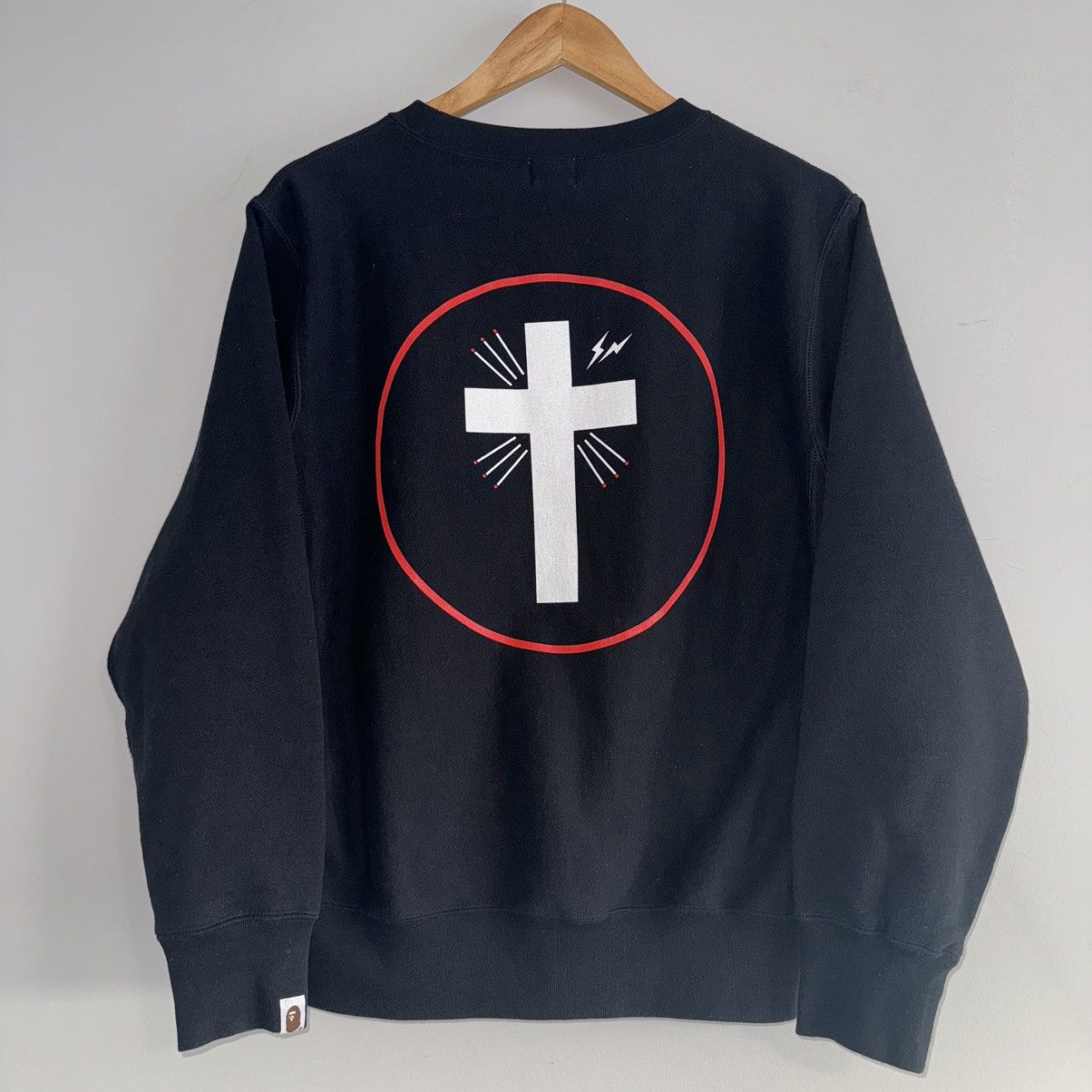 Bape × Fragment Design Bape x Fragment Design Baptism Of Bape Crewneck Size US S / EU 44-46 / 1 - 2 Thumbnail