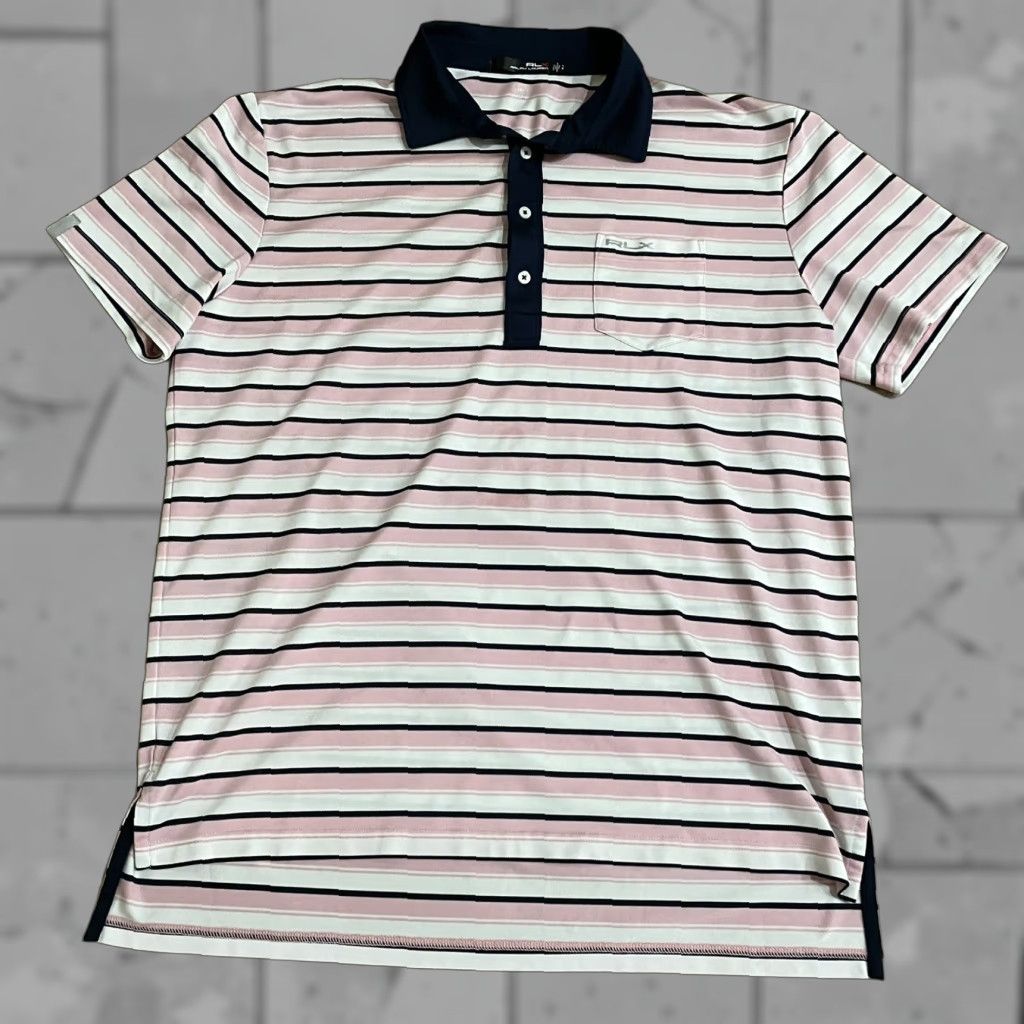 RLX Ralph Lauren Ralph Lauren RLX Polo Golf Shirt Mens Size L Striped Multicolor Polo Shirt L Mens RLX Golf Size US L / EU 52-54 / 3 - 1 Thumbnail