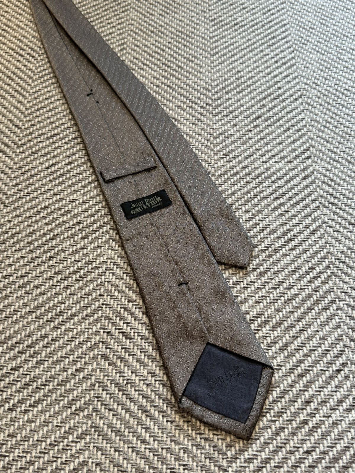 Jean Paul Gaultier JEAN PAUL GAULTIER LOGO TIE Size ONE SIZE - 3 Thumbnail