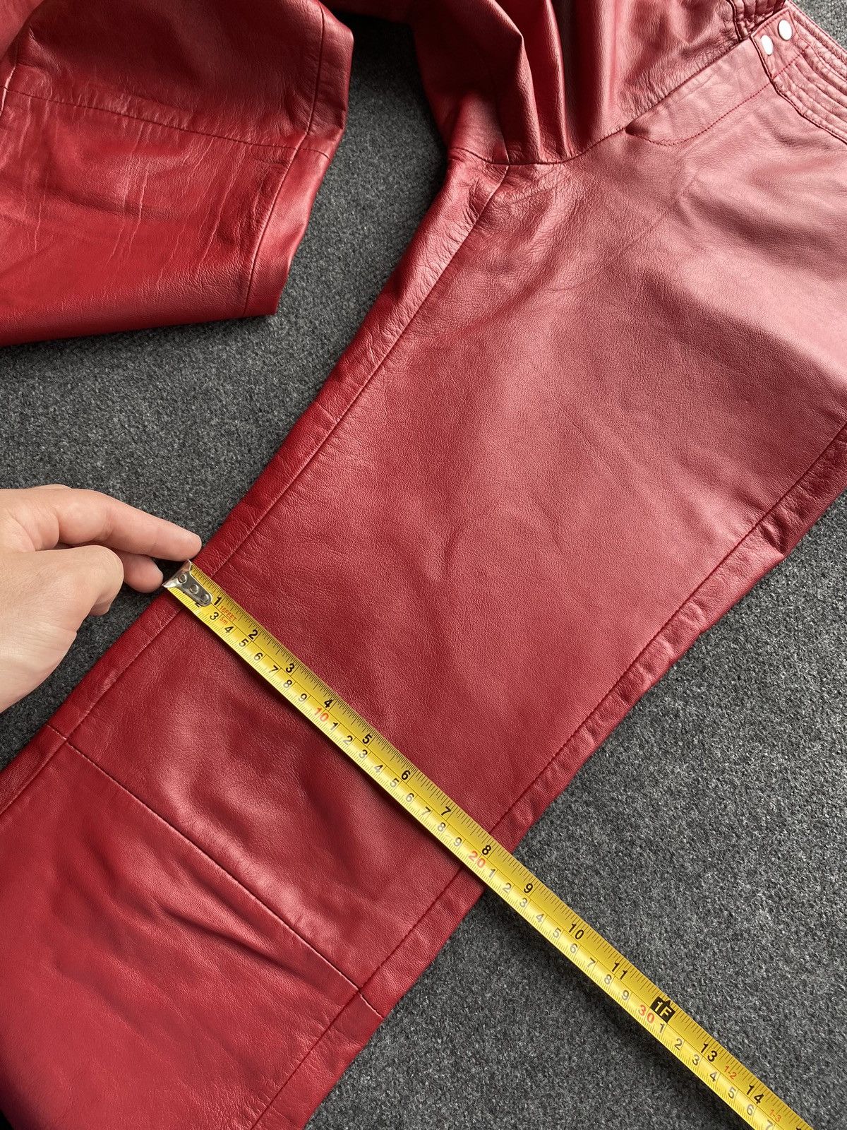 Other 🔥Opium Punk Gothic Red Leather Pants Women Alt goth emo y2k Size 28" / US 6 / IT 42 - 12 Thumbnail