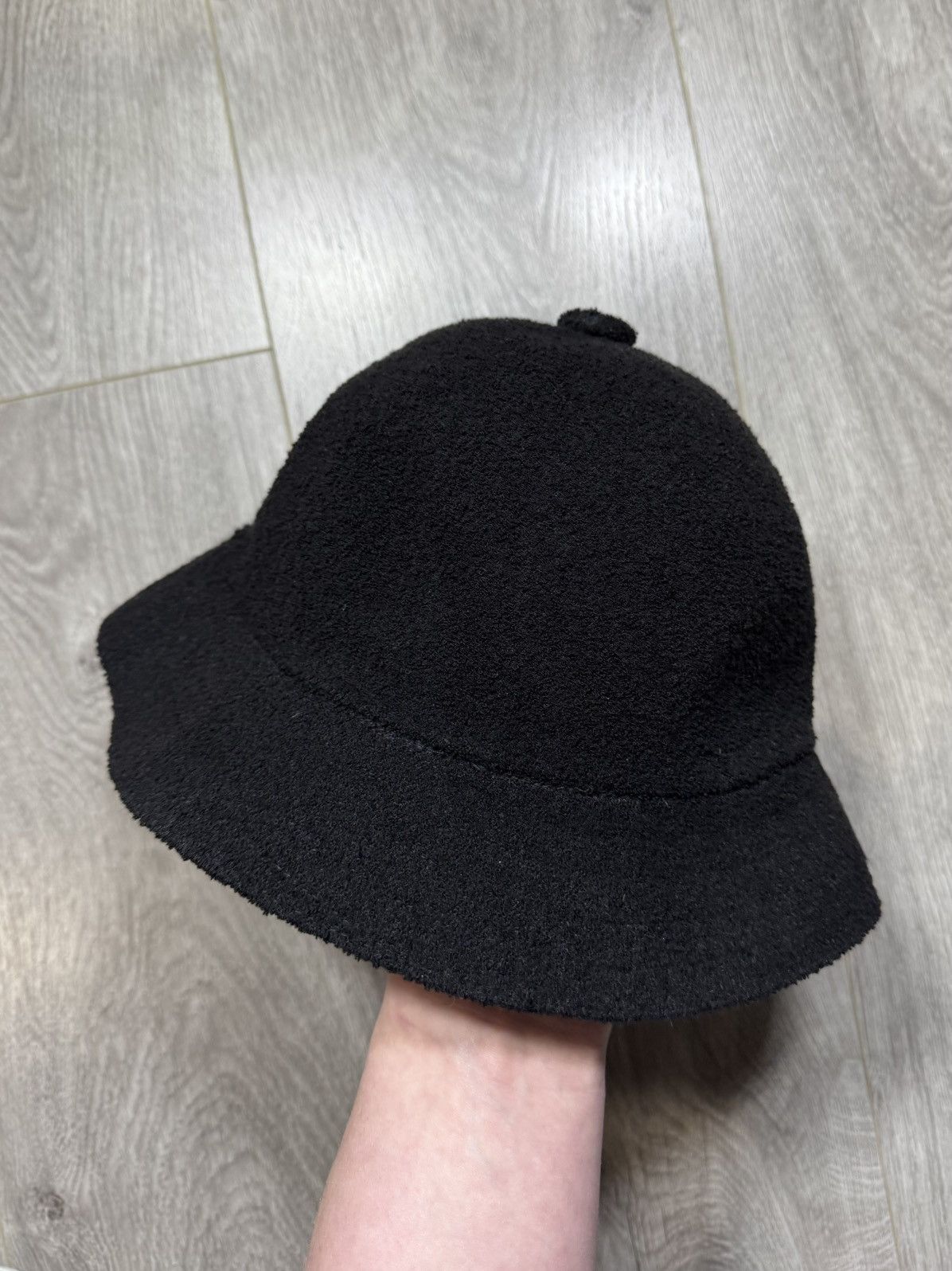 Kangol × Vintage KANGOL Black Bermuda Bucket Hat Kangaroo Logo Sz S Cap Size ONE SIZE - 4 Thumbnail