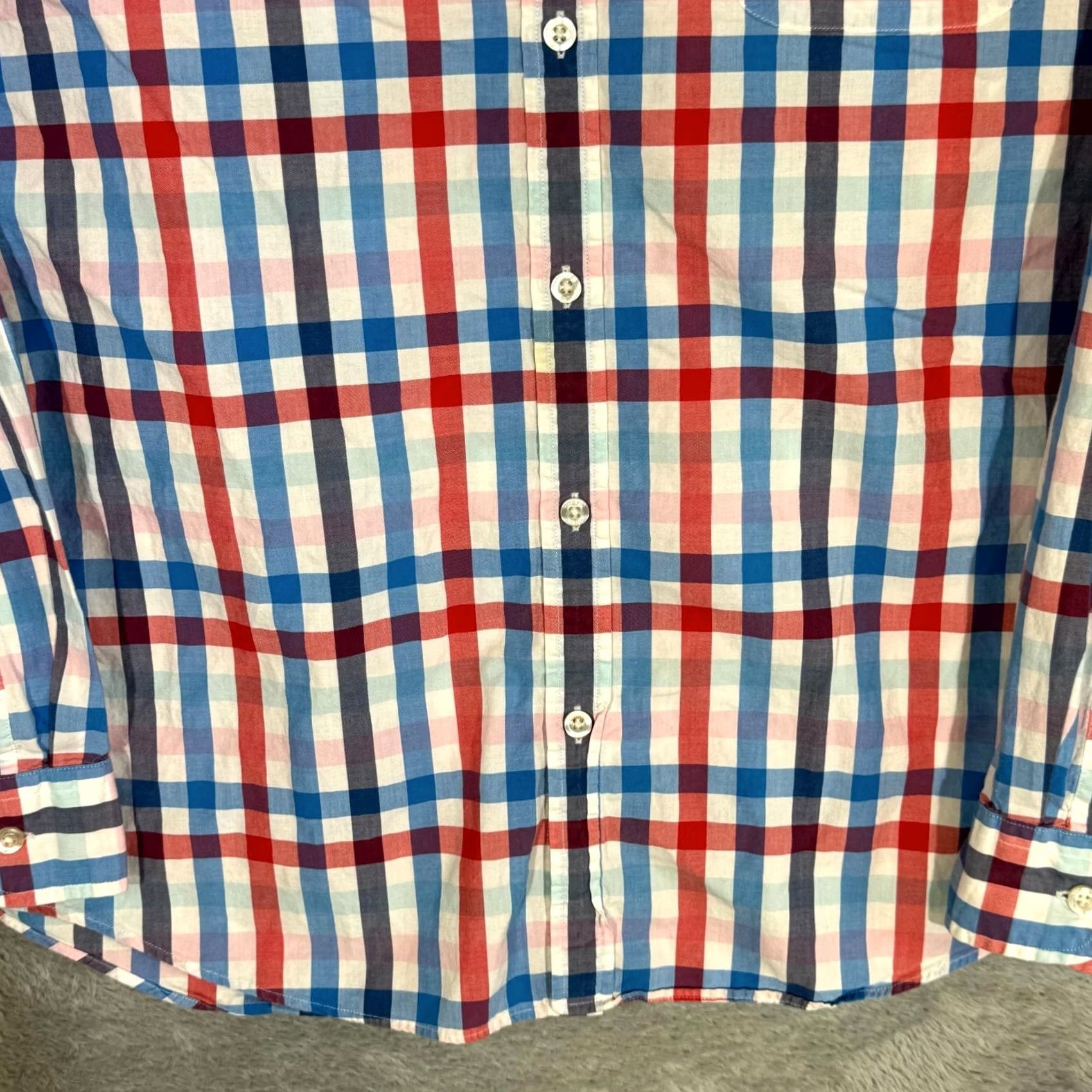 Vineyard Vines Vineyard Vines Button-Down Shirt Men’s Large Multicolor Plaid 100% Cotton Slim Fit Shirt Size US L / EU 52-54 / 3 - 6 Thumbnail