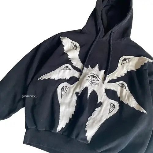 Japanese Brand × The Unbranded Brand Y2K Gothic Eye Hoodie Size US M / EU 48-50 / 2 - 1 Thumbnail