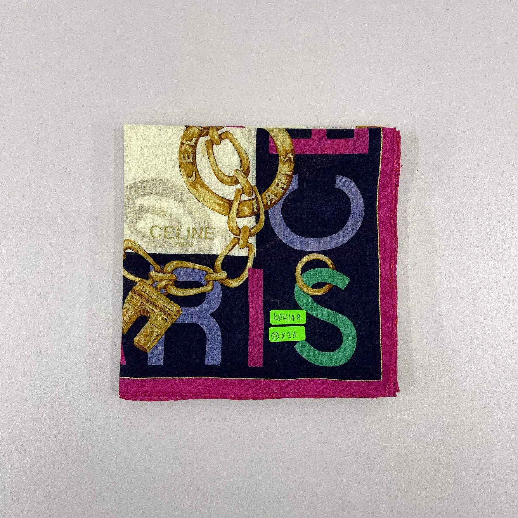 Celine Celine Paris Handkerchief / Neckerchief / Bandana - 4149 Size ONE SIZE - 7 Thumbnail