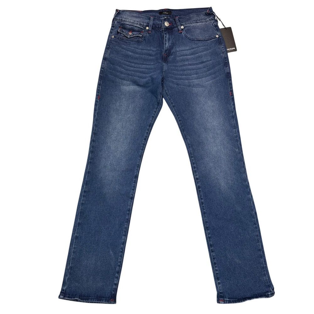True Religion NWT New $159 True Religion Ricky Straight Leg Flap Pockets Size US 30 / EU 46 - 3 Thumbnail