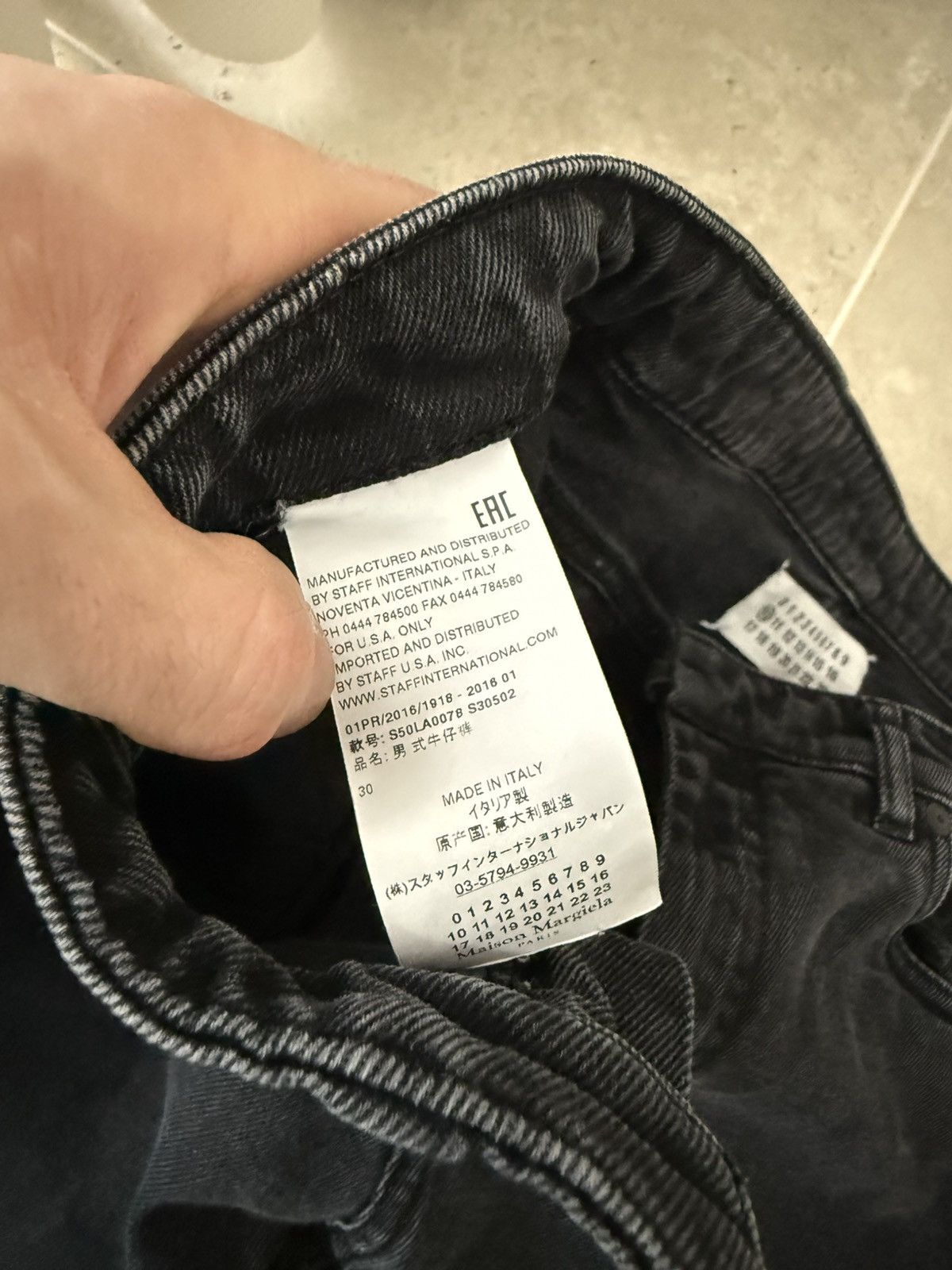 Maison Margiela Maison Margiela Denim Pants Wash Black Size US 30 / EU 46 - 4 Thumbnail