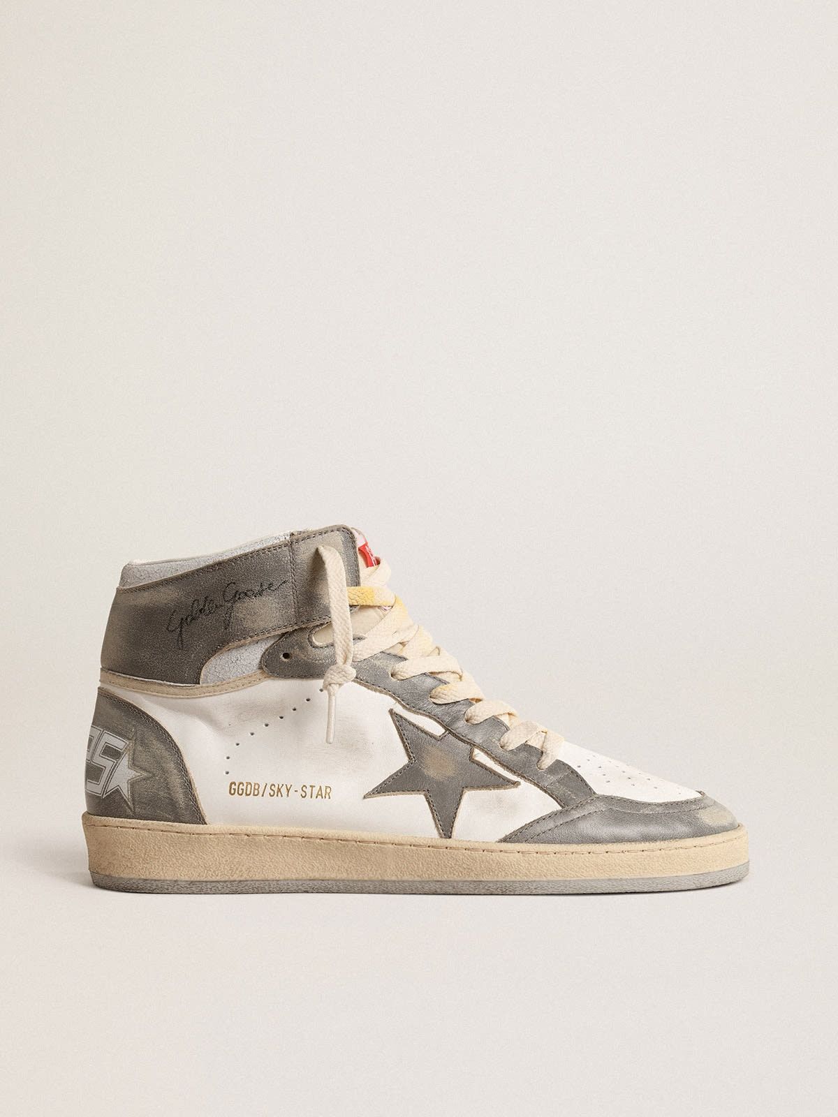 Golden Goose o1w1db10425 Sky-Star Mid Top Sneakers in Grey/White Size US 9 / EU 42 - 1 Thumbnail