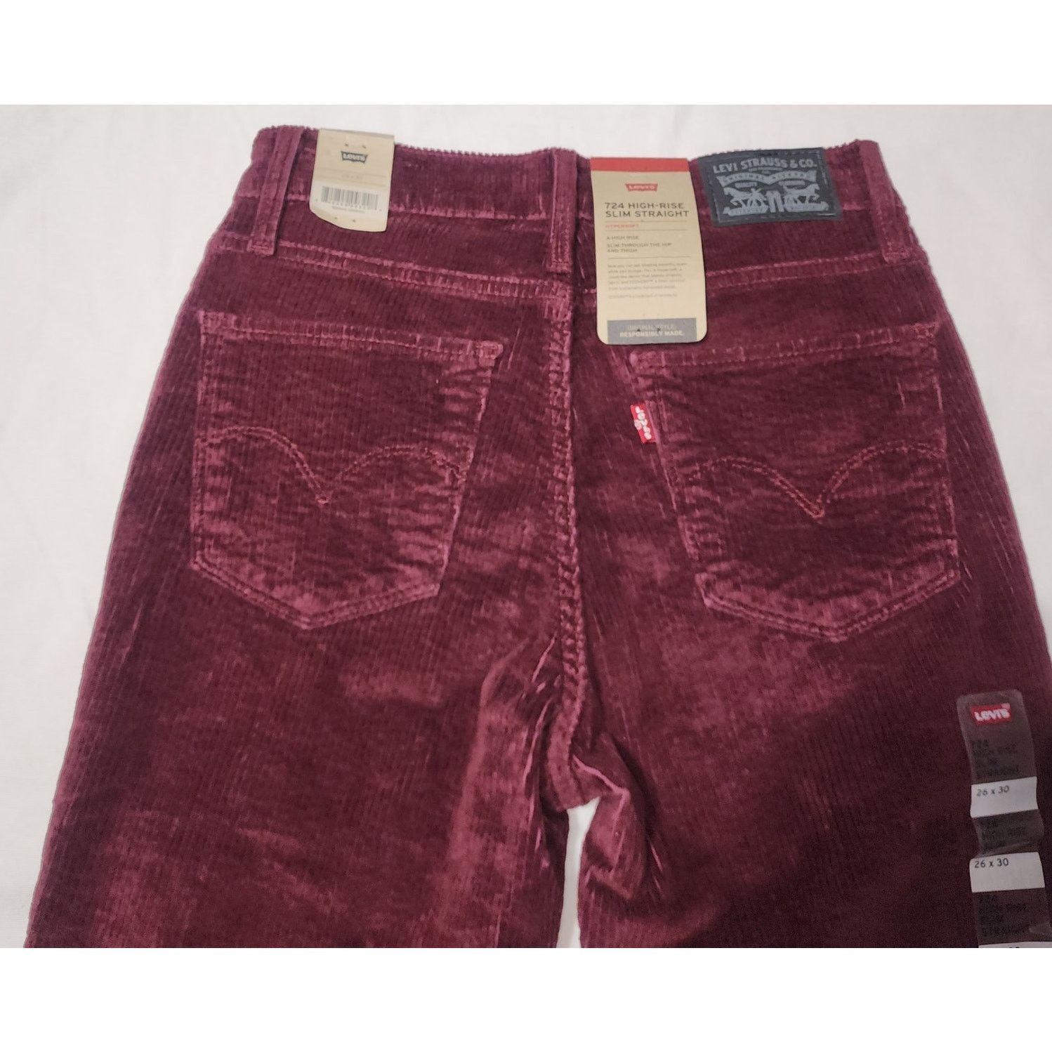 Levi's Levi's 724 high rise slim straight pants 26x30 woman's Size 26" / US 2 / IT 38 - 10 Thumbnail