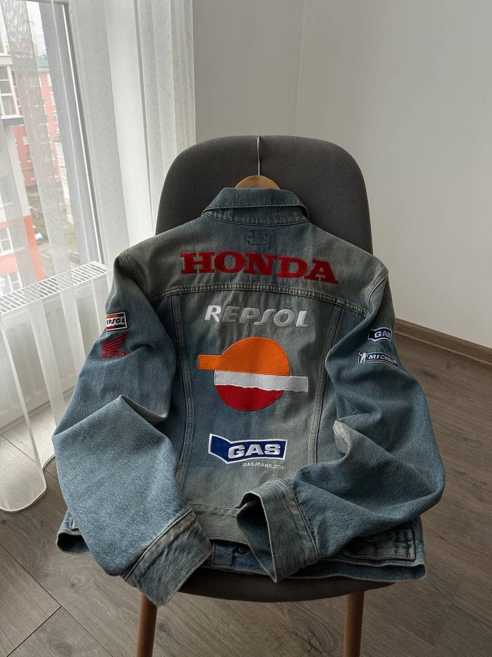 Honda × Vintage Vintage Honda Repsol GAS Racing Denim Jacket Size US M / EU 48-50 / 2 - 16 Thumbnail