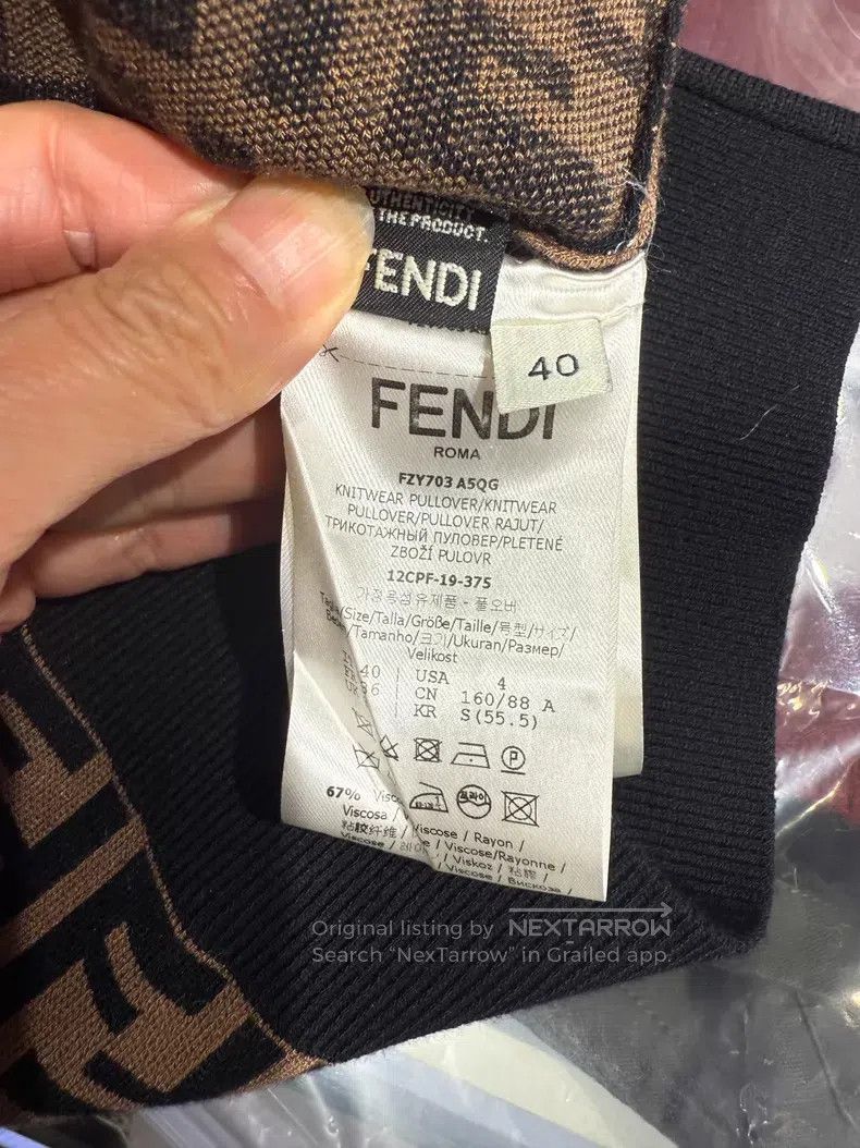 Fendi Fendi Black knitted sweater Size XS / US 0-2 / IT 36-38 - 4 Thumbnail