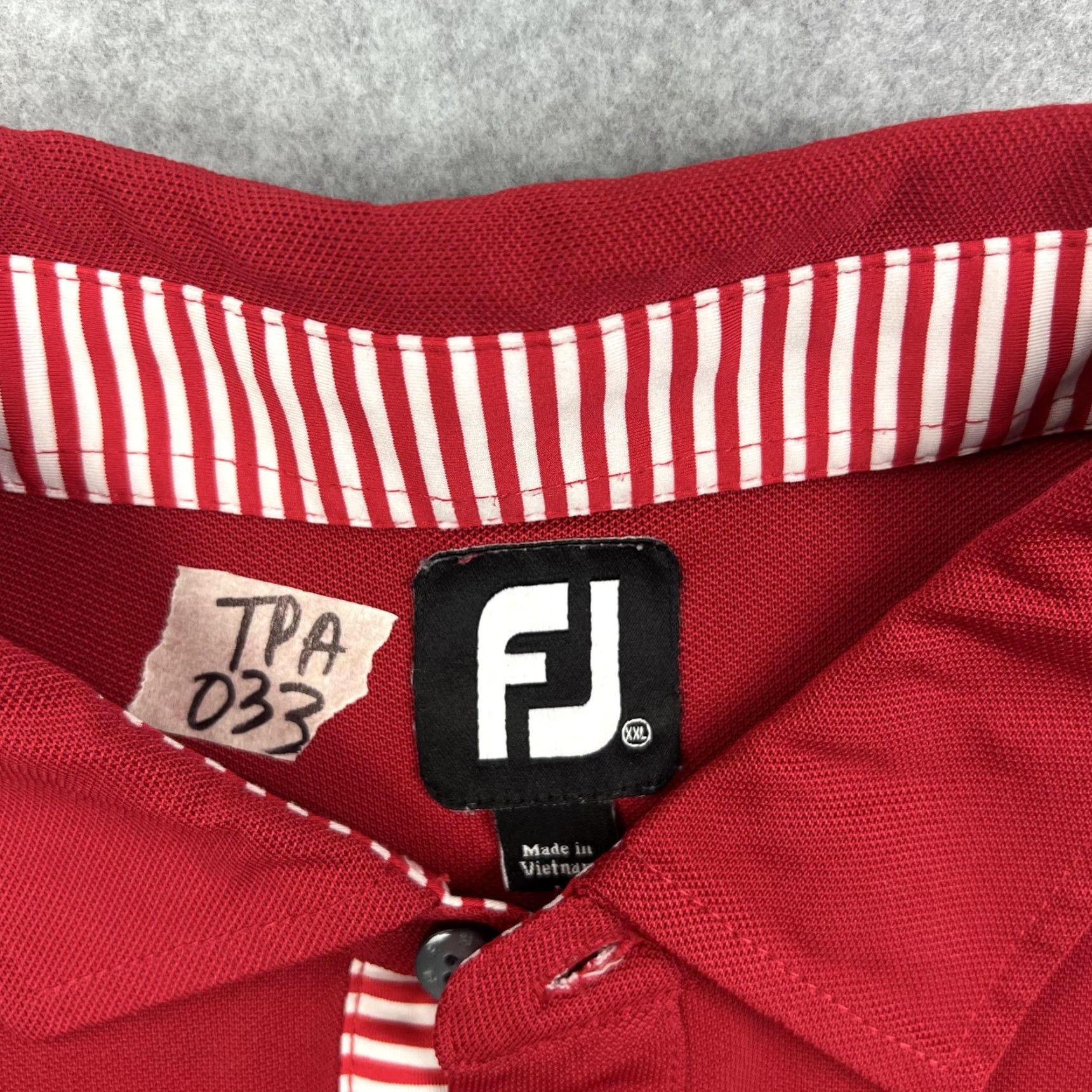 Footjoy FootJoy Polo Shirt Mens 2XL Red Golf Embroidered Turtle Performance FJ Size US XXL / EU 58 / 5 - 5 Thumbnail