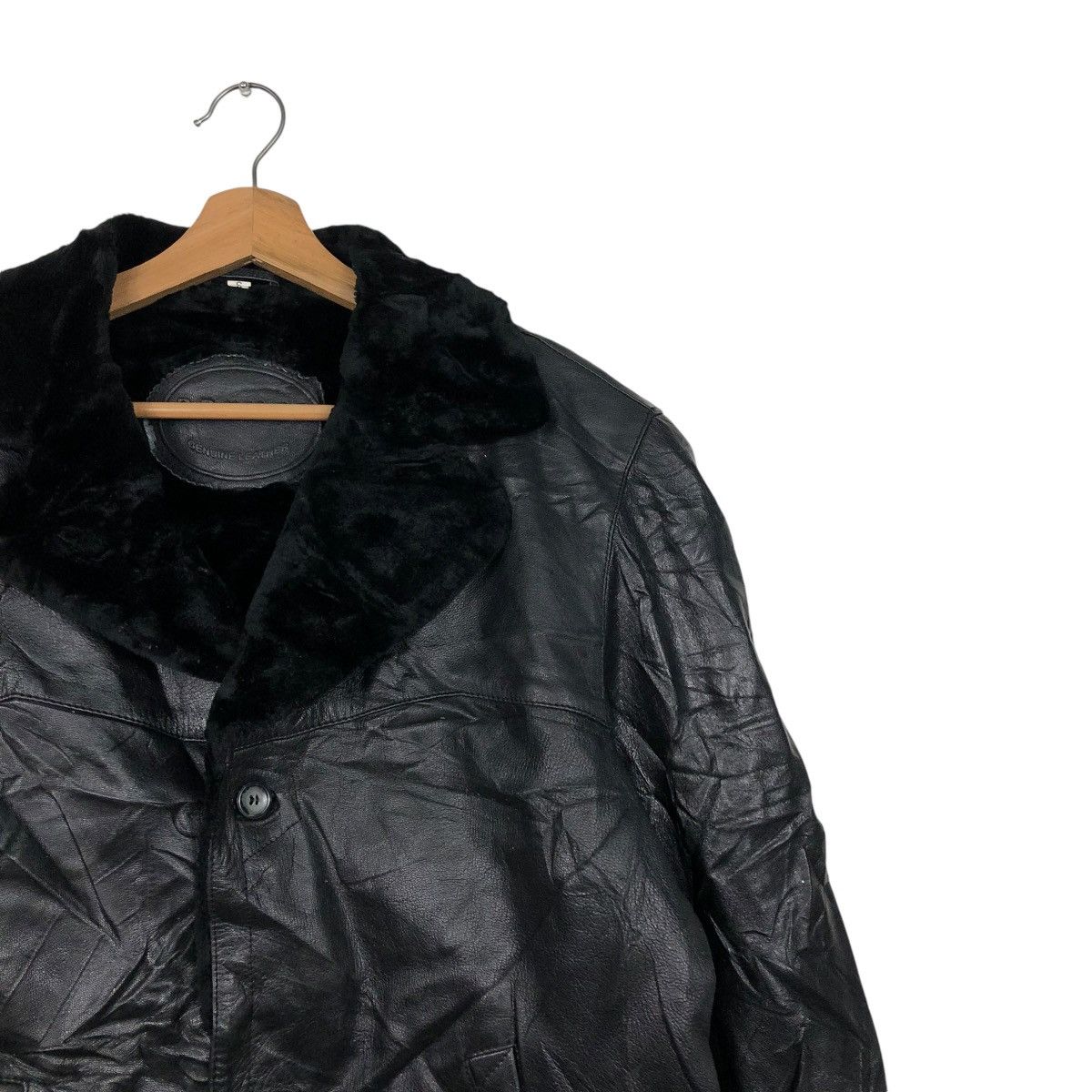Japanese Brand VINTAGE GENUINE LEATHER JACKET BIKE BRUMAS MINK FUR BLANKET Size US S / EU 44-46 / 1 - 8 Thumbnail