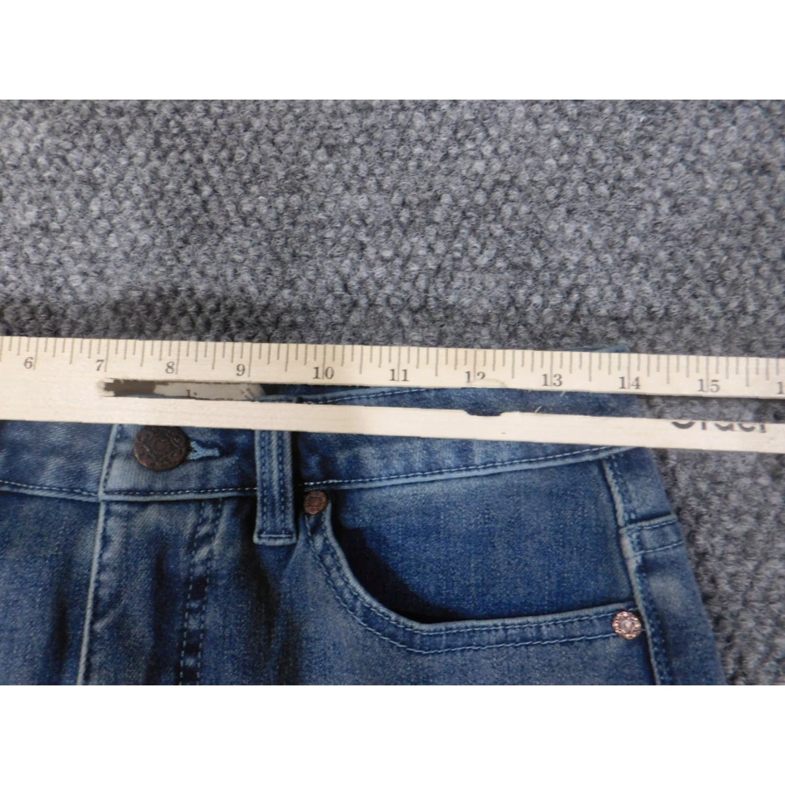 Soft Surroundings Soft Surroundings Jeans Straight 4P Petite Women Denim Stretch Mid Rise Inseam 27 Blue Retro Size 28" / US 6 / IT 42 - 4 Thumbnail