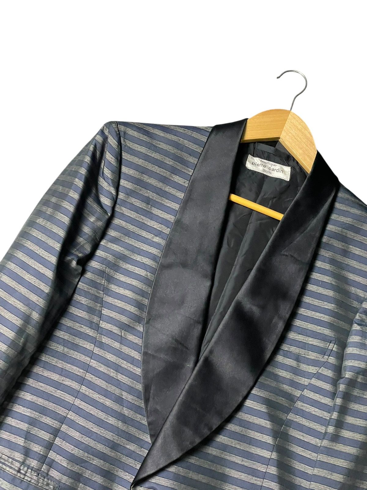 Japanese Brand × Pierre Cardin × Vintage Pierre Cardin Striped Tailored Blazer (96) Size US XXS / EU 40 - 2 Thumbnail