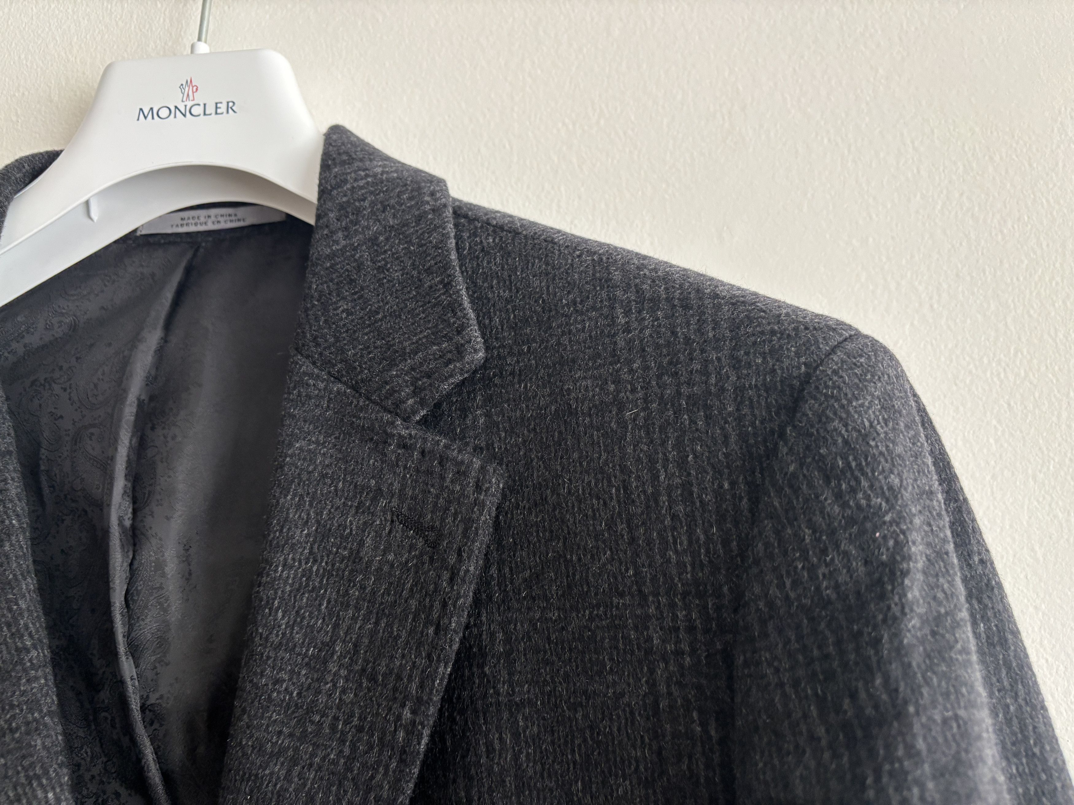 Colombo John W. Nordstrom Grey Check Colombo Cashmere Overcoat - 44 Size US L / EU 52-54 / 3 - 3 Thumbnail