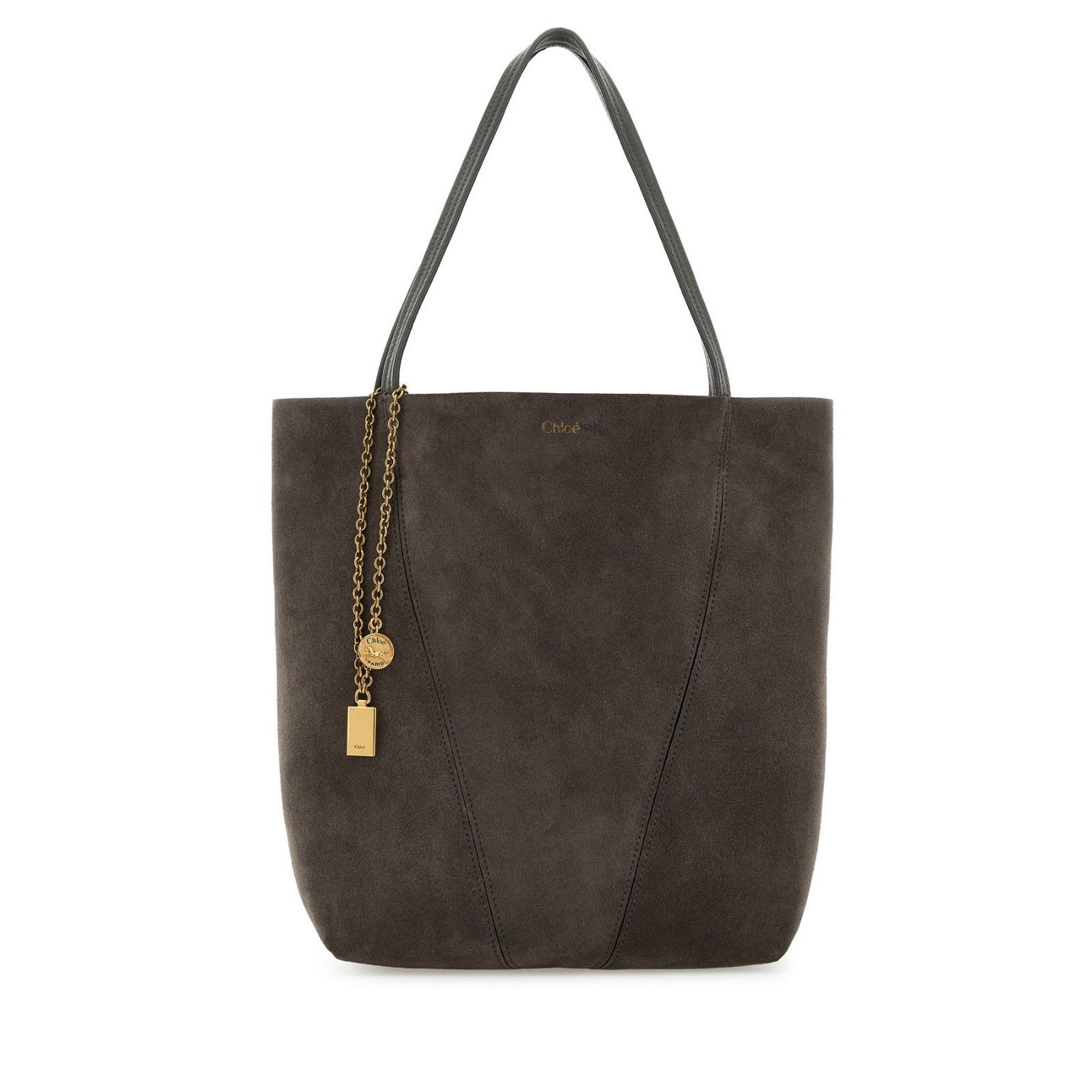 Chloe Chloe Medium Gray Suede Leather Tote Bag New & Authentic Size ONE SIZE - 1 Thumbnail
