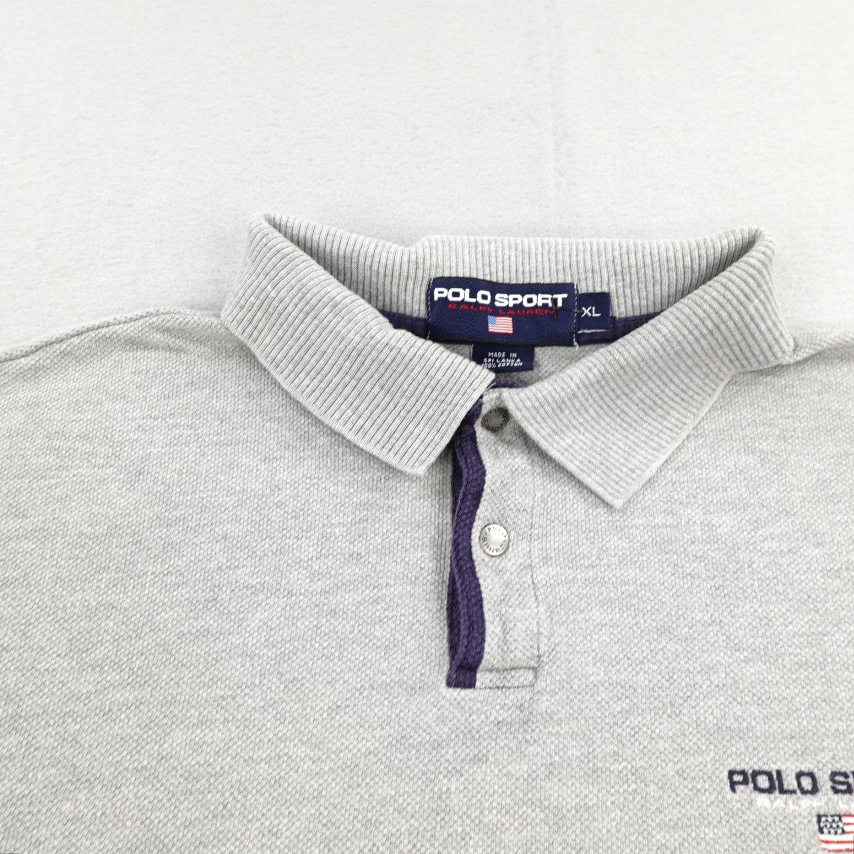 Polo Ralph Lauren VINTAGE Polo Ralph Lauren Polo Shirt Mens XL Short Sleeve Gray All Seasons Logo 90s Streetwear Size US XL / EU 56 / 4 - 2 Thumbnail