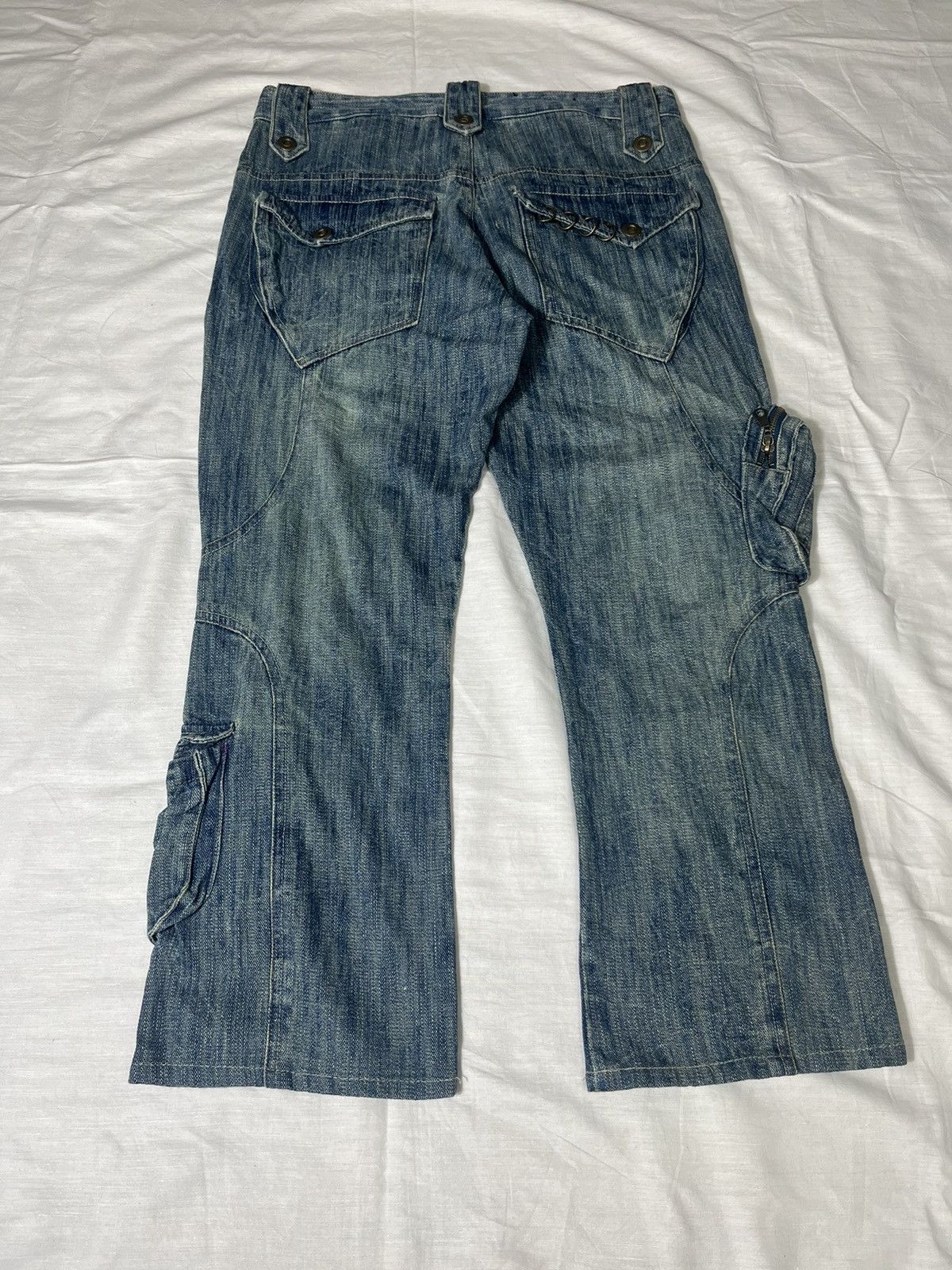 If Six Was Nine × Le Grande Bleu (L.G.B.) Trixy Tactical Pocket Jeans Rare Denim Size US 32 / EU 48 - 13 Thumbnail