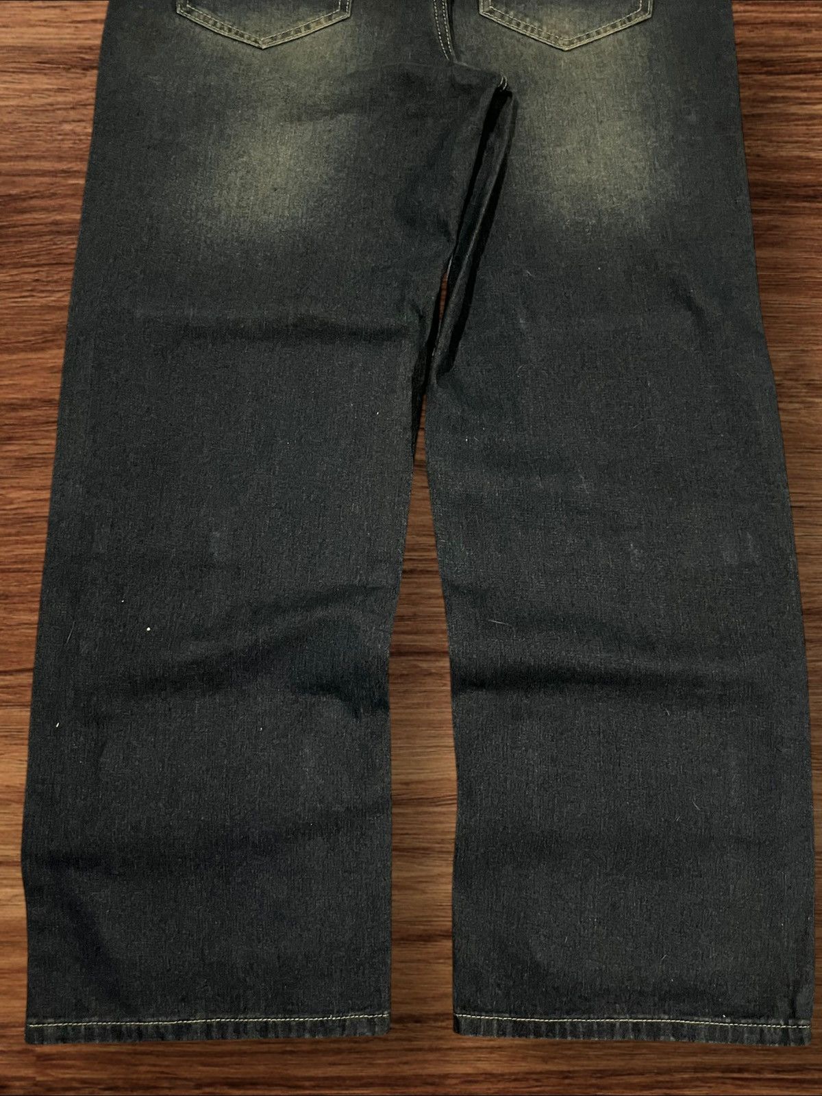 If Six Was Nine × Le Grande Bleu (L.G.B.) × Tornado Mart Vintage Hip Hop Style Multiple Pocket Blue Mud Washed Jeans Size US 30 / EU 46 - 8 Thumbnail