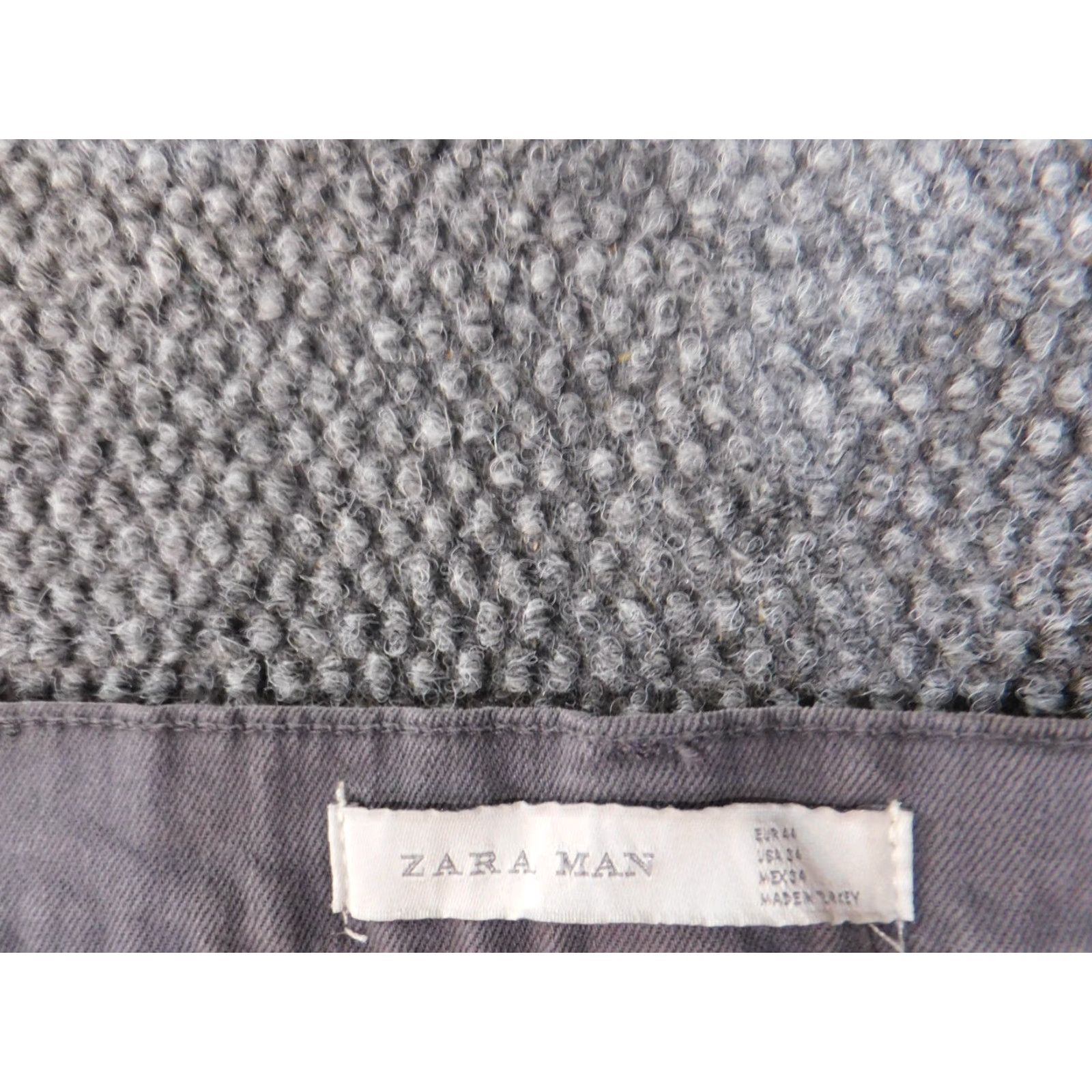 Zara Zara Jeans Mens 34x29 Gray Slim Straight Distressed Dress? Size US 34 / EU 50 - 2 Thumbnail