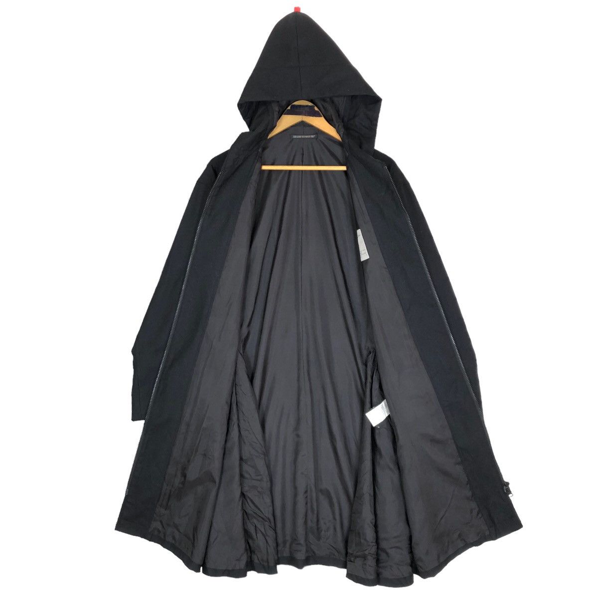 Yohji Yamamoto Vintage Yohji Yamamoto Femme 2005SS Hooded Wool Overcoat Size S / US 4 / IT 40 - 10 Thumbnail
