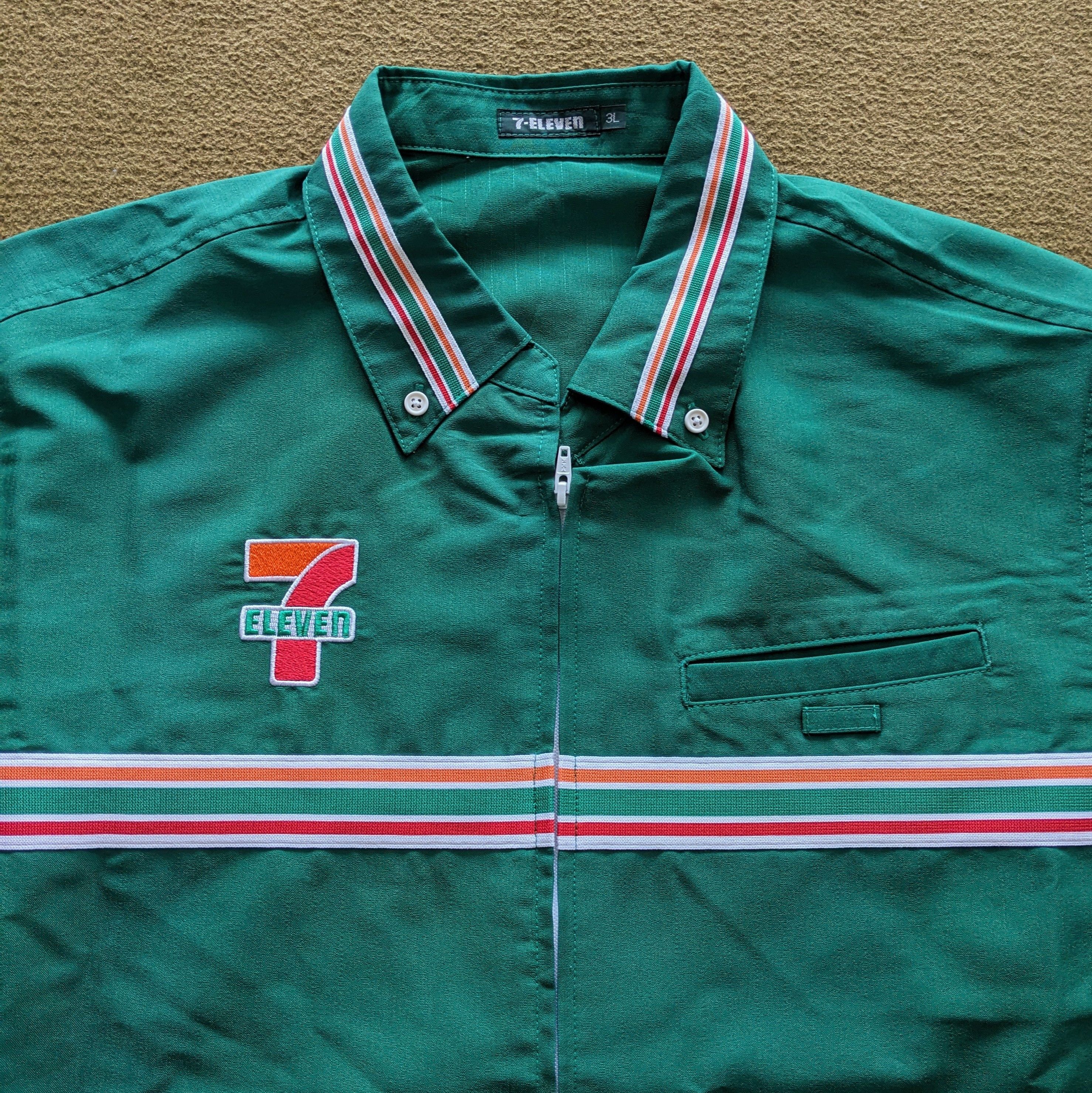 Vintage Vintage 7 ELEVEN Uniform Workers Jacket Size US XL / EU 56 / 4 - 2 Thumbnail