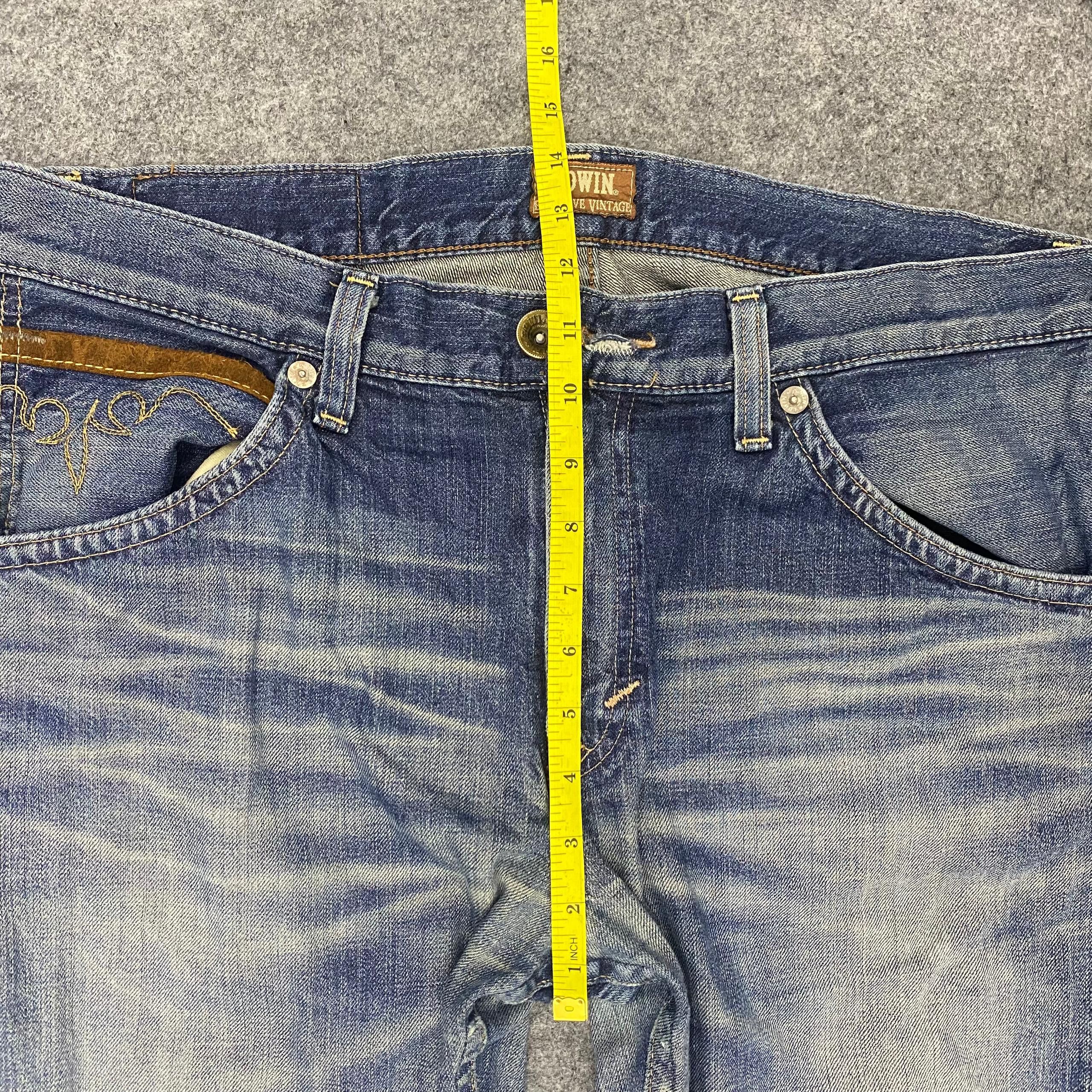 Edwin 💥Best Offer💥Edwin Exclusive Vintage Distressed Denim Size US 36 / EU 52 - 6 Thumbnail