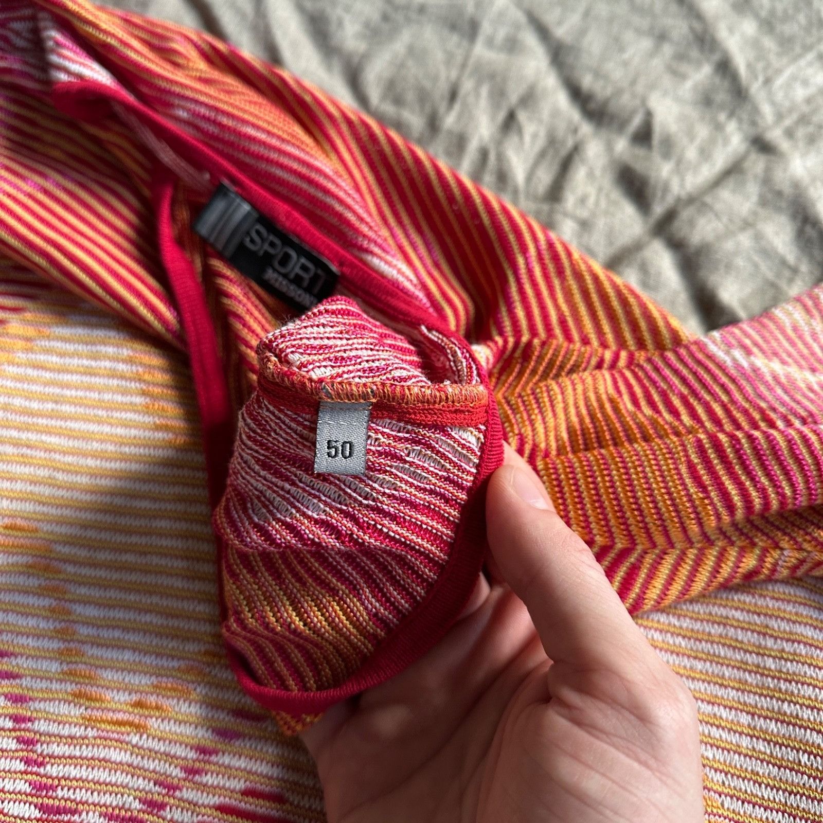Missoni Missoni Sport Women's Zigzag Striped Knit T-Shirt 9387AC Size L / US 10 / IT 46 - 3 Thumbnail