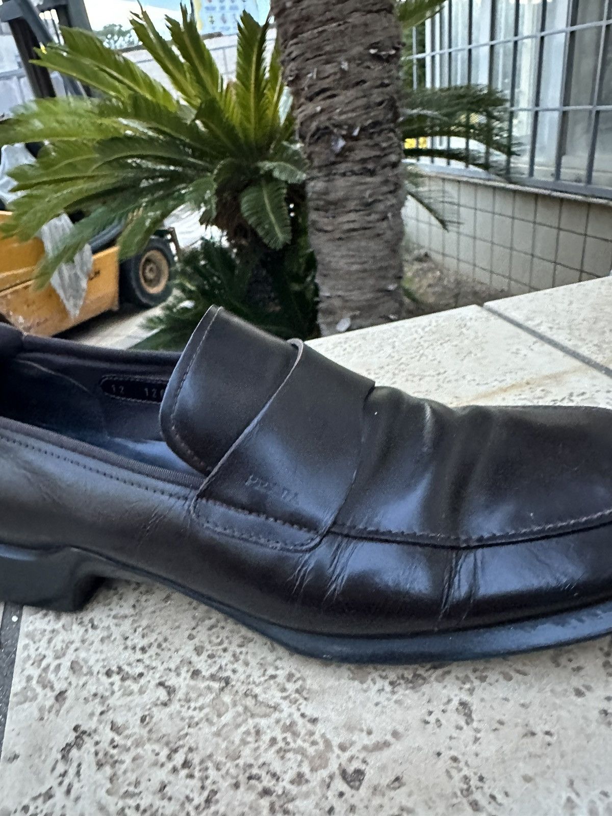 Prada Prada Leather Penny Loafers Flats Shoes Dark Brown Size US 12 / EU 45 - 6 Thumbnail
