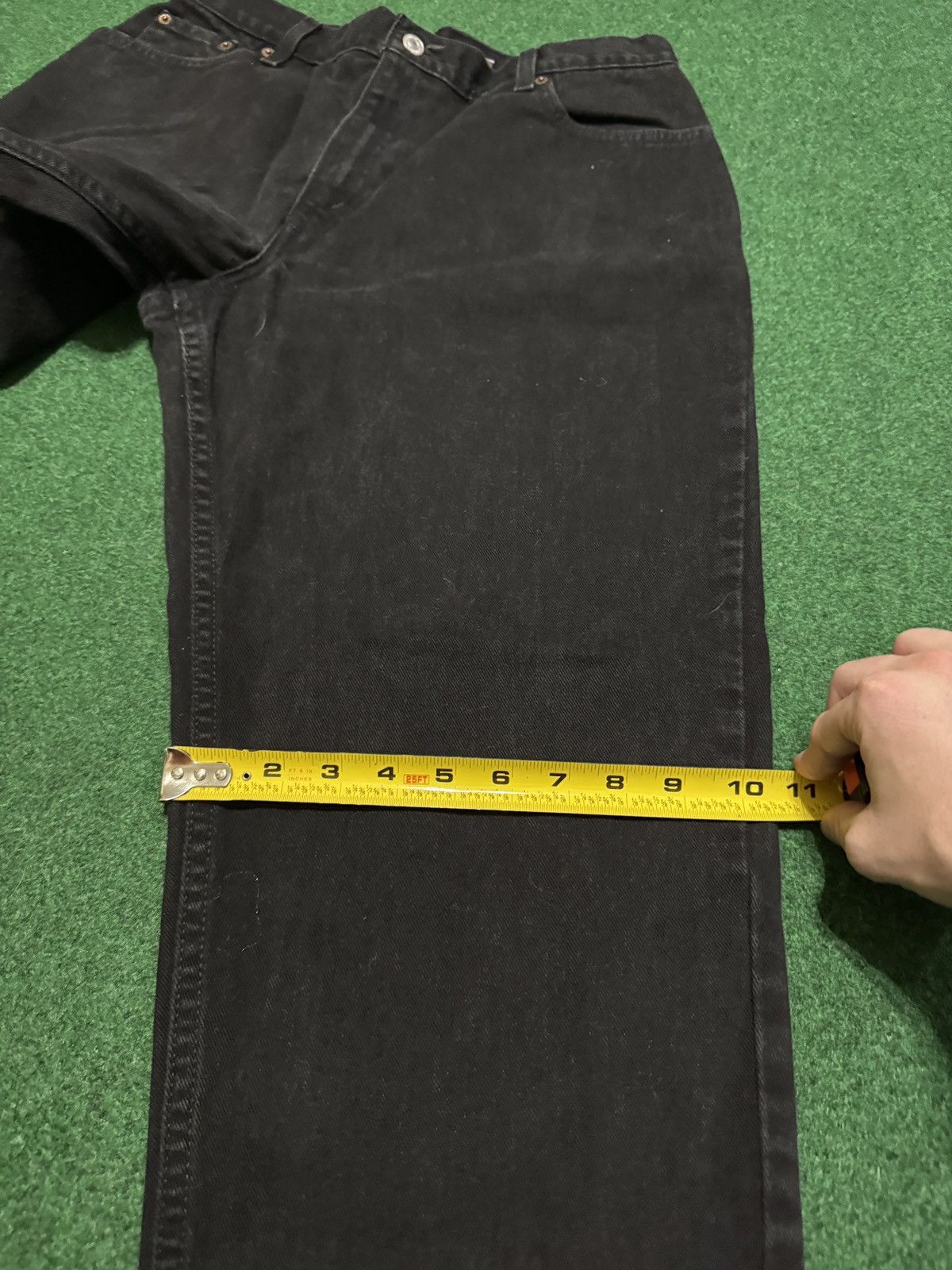 Levi's Vintage Clothing Vintage Levi’s 550 Relaxed 16 Black Dark Denim 34x30 Jeans Size 38" / US 16 / IT 52 - 9 Thumbnail