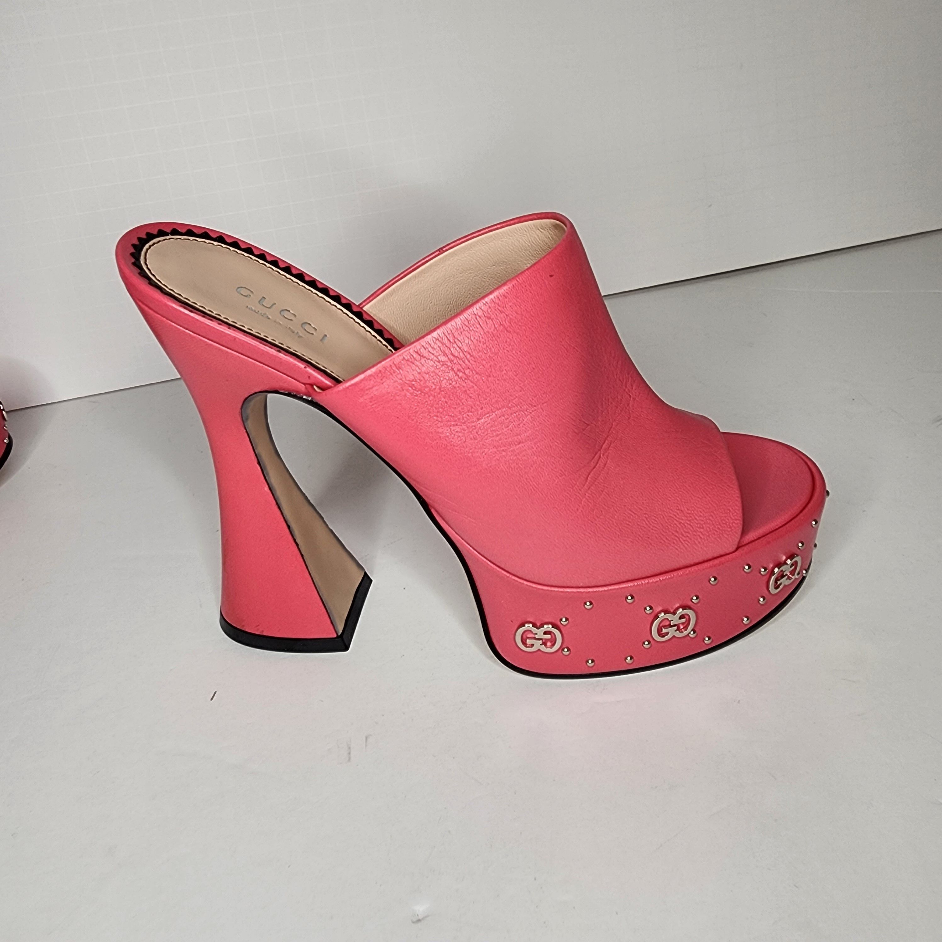 Gucci Gucci Malaga Kid Platform Mules Size US 8.5 / IT 38.5 - 3 Thumbnail