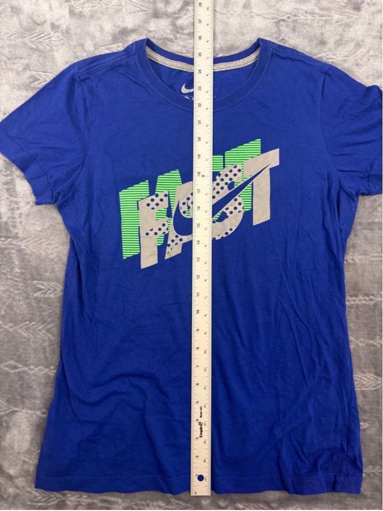 Nike Women's Nike T-shirt Size L Blue Size L / US 10 / IT 46 - 4 Thumbnail