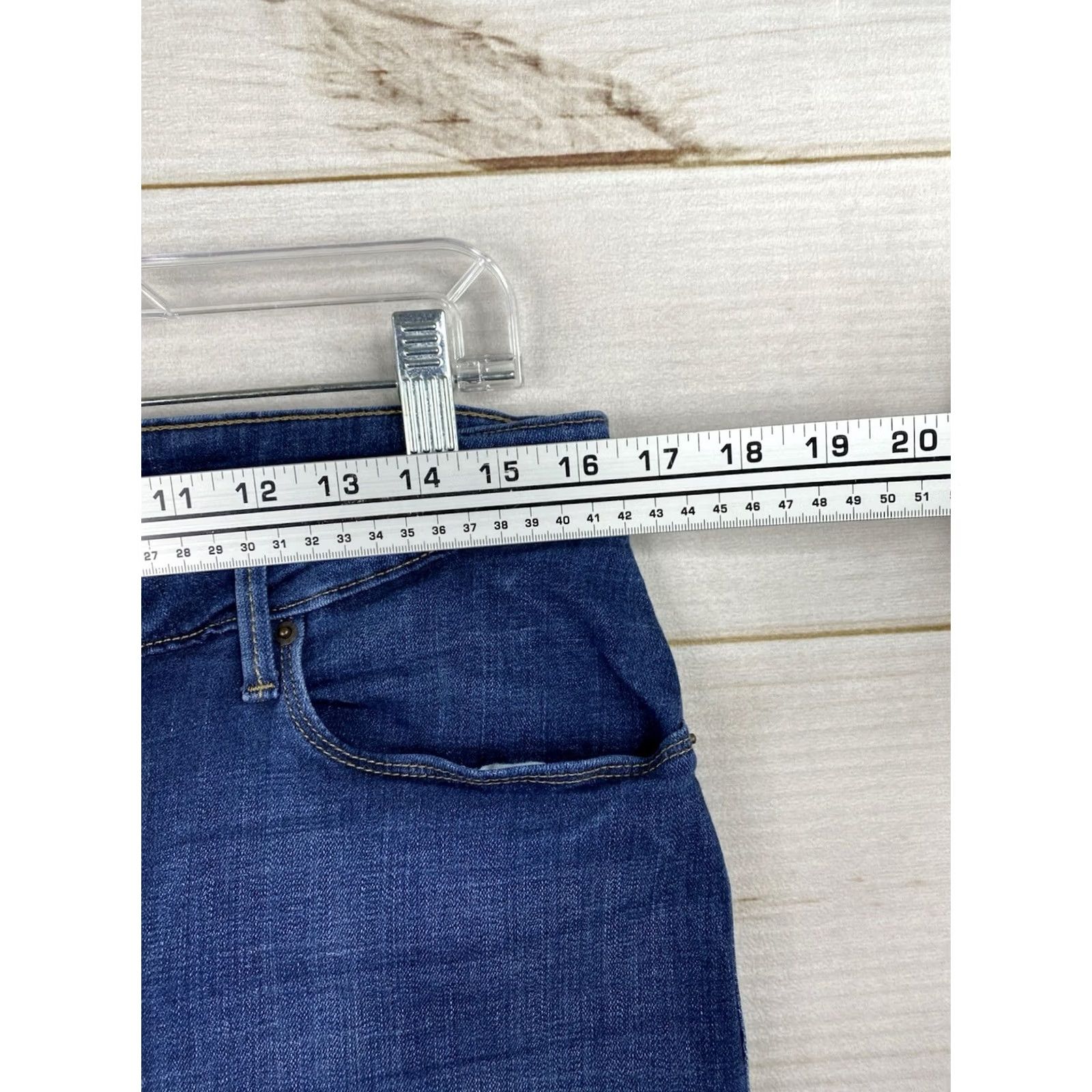 Levi's Levi's Jeans Women 32 Dark Blue Denim Mid Rise Skinny Stretch Pockets 5-Pocket Design City College Size 24" / US 00 / IT 34 - 4 Thumbnail