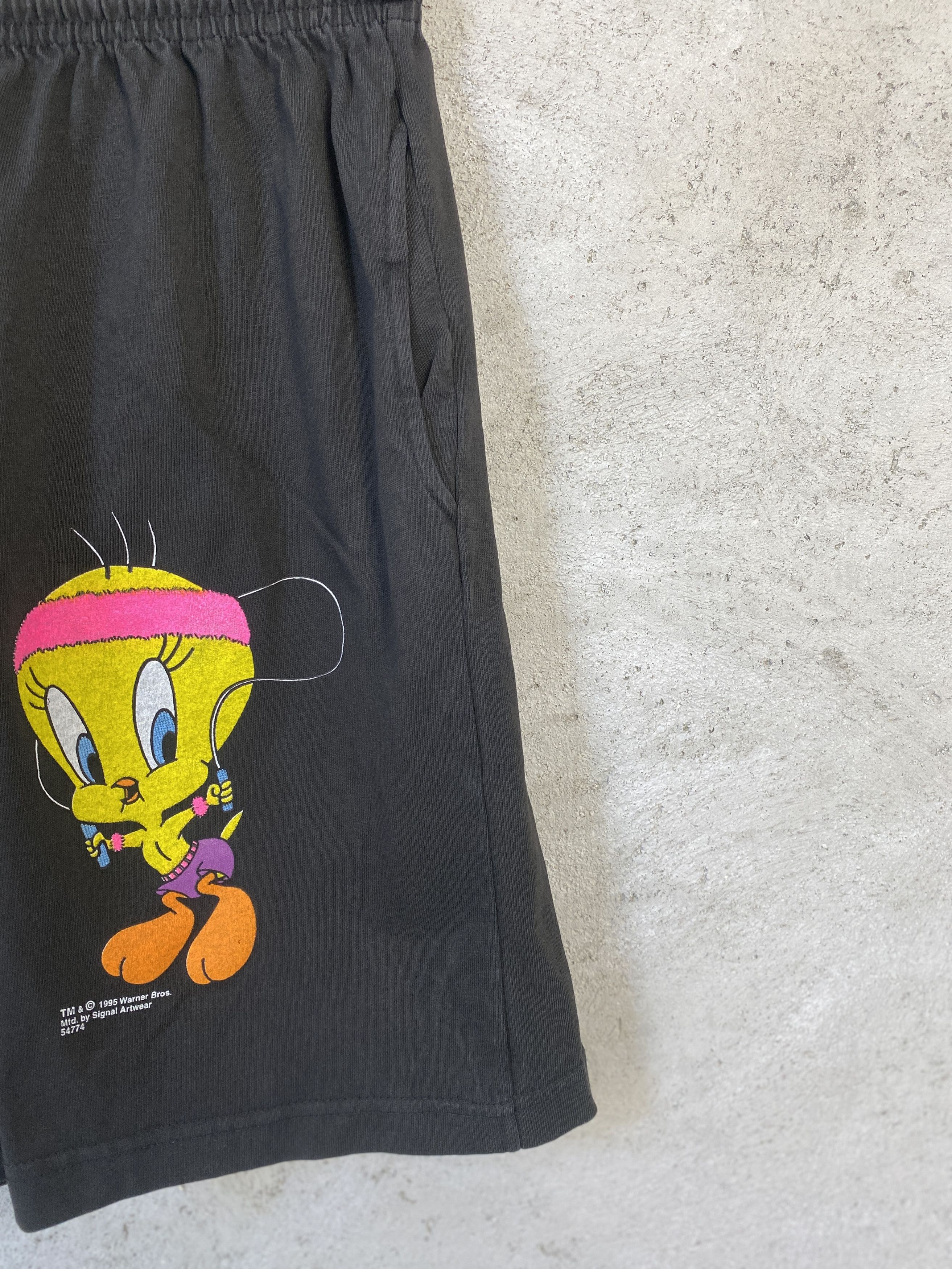 Warner Bros Vintage 1995 Warner Bros Tweety shorts 90s cartoon Size US 30 / EU 46 - 2 Thumbnail