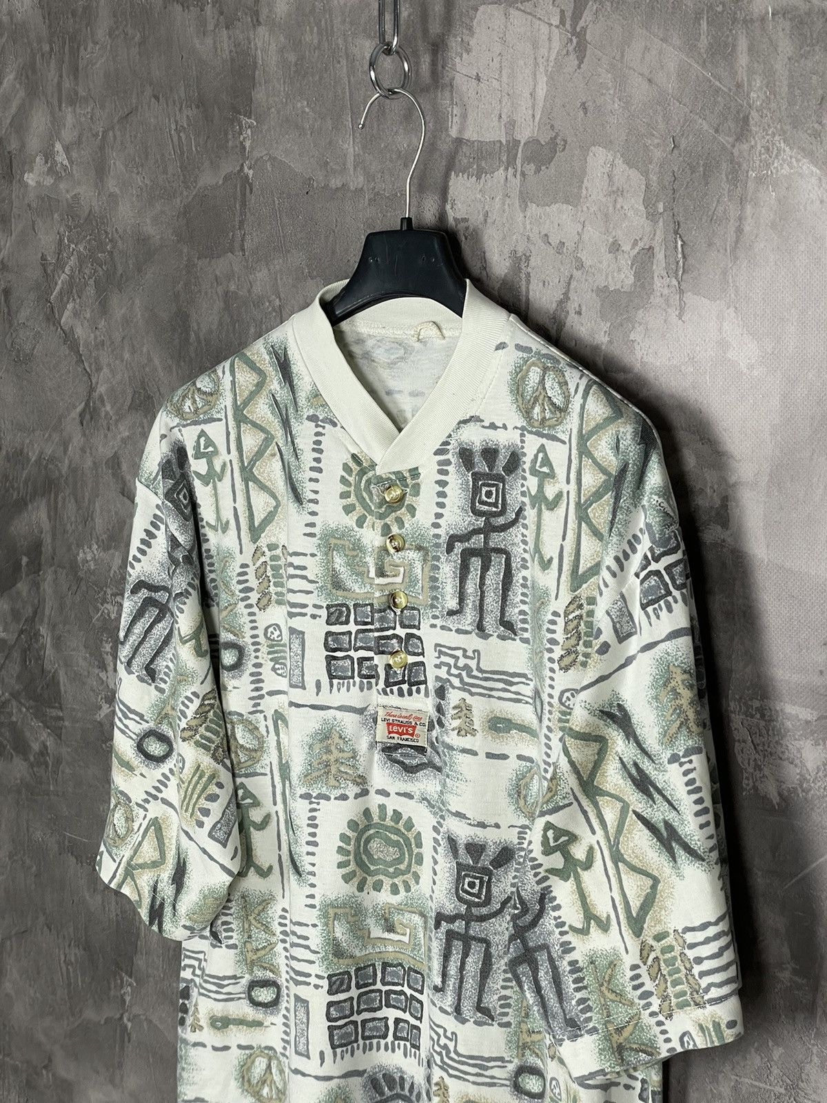 Levi's × Levi's Vintage Clothing × Vintage Levis Vintage Multilogo Crazy Early 70s Very Rare T shirt Size US M / EU 48-50 / 2 - 7 Thumbnail