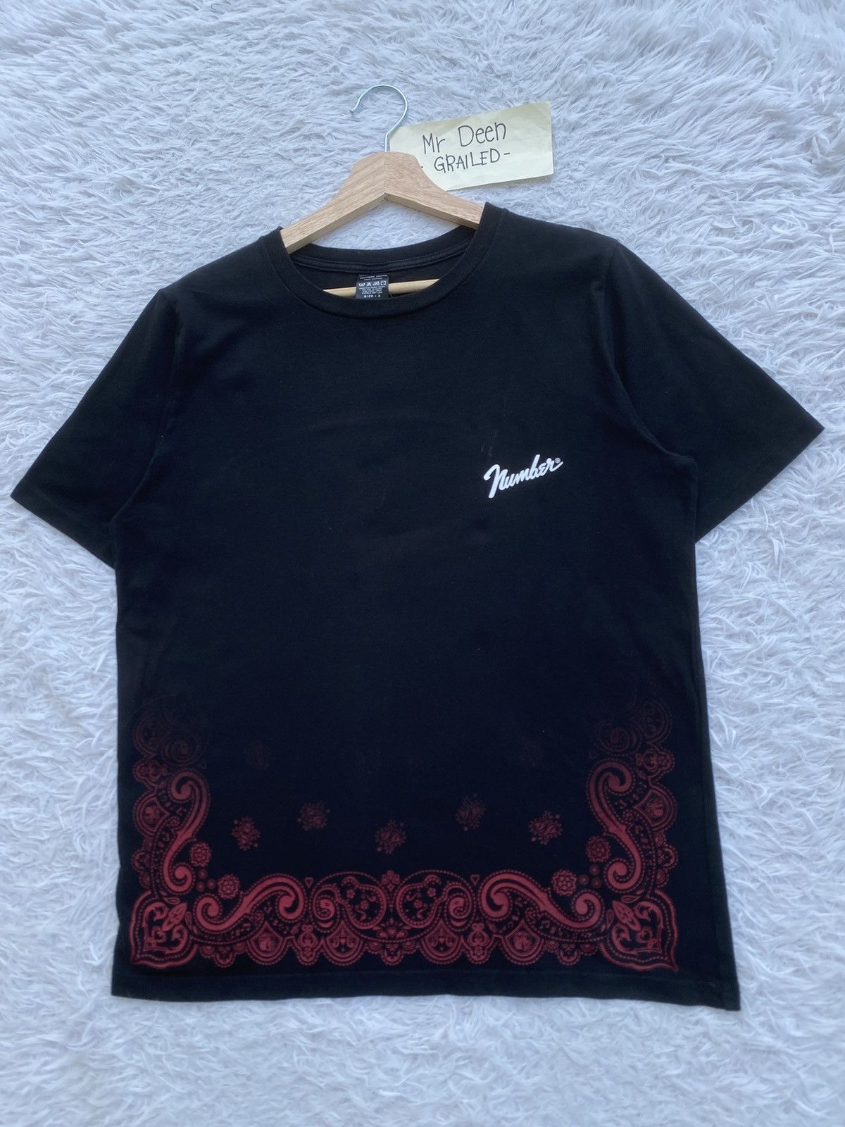 Number (N)ine Rare Number Nine Takahiromiyashita Paisley Printed Tshirt Size US M / EU 48-50 / 2 - 4 Thumbnail