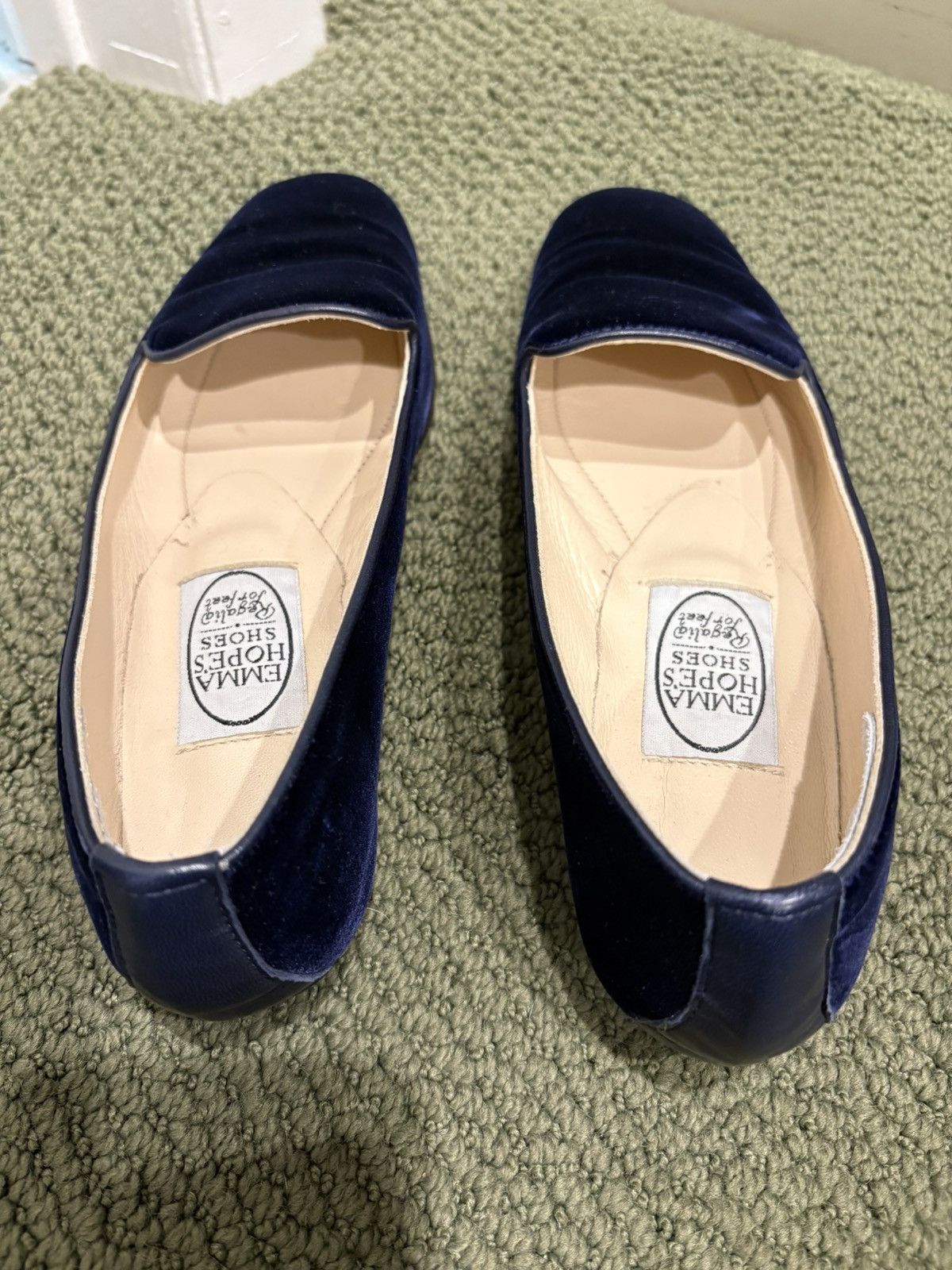 Other Emma Hope’s Albert Blue Velvet New Slip Ons Size 36 Size US 6 / IT 36 - 3 Thumbnail