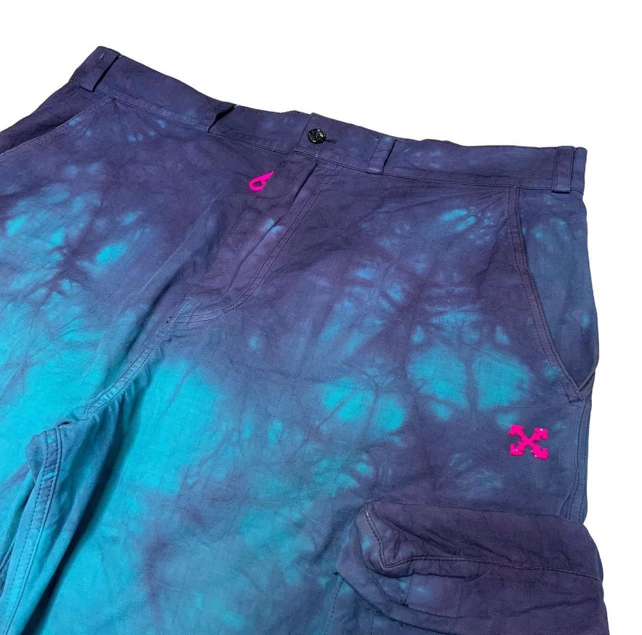 Off-White × Virgil Abloh Off-White (SS20) Tie-Dye Cargo Pants Size US 34 / EU 50 - 2 Thumbnail