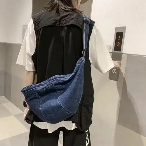 Japanese Brand × Vintage Vintage Denim Crossbody bag Size ONE SIZE - 3 Thumbnail