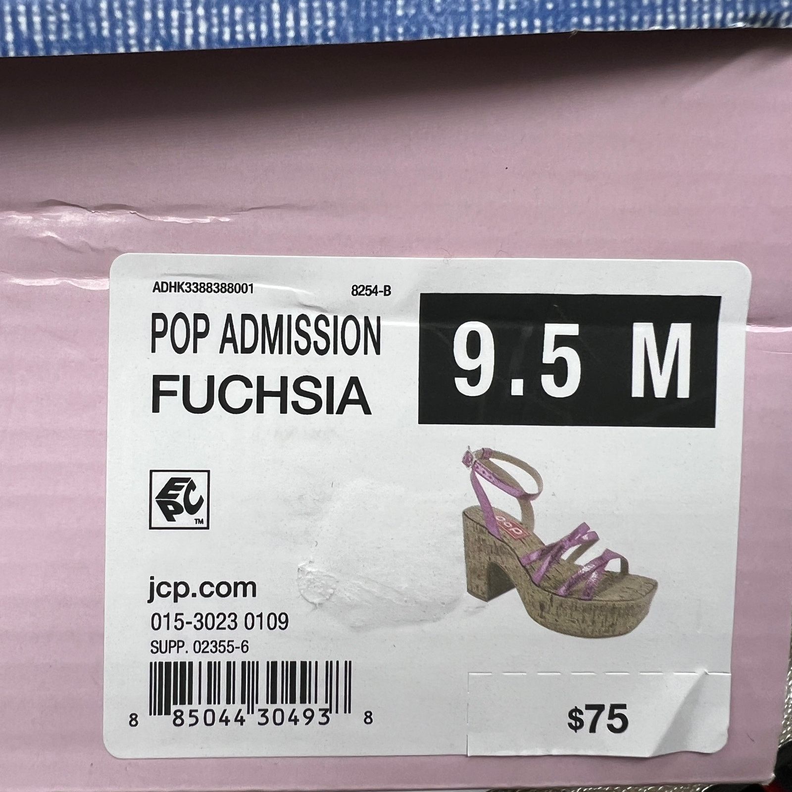 Other Pop Womens Kallie Heeled Sandals Pink Fuschia Multicolor Size US 9.5 / IT 39.5 - 12 Thumbnail