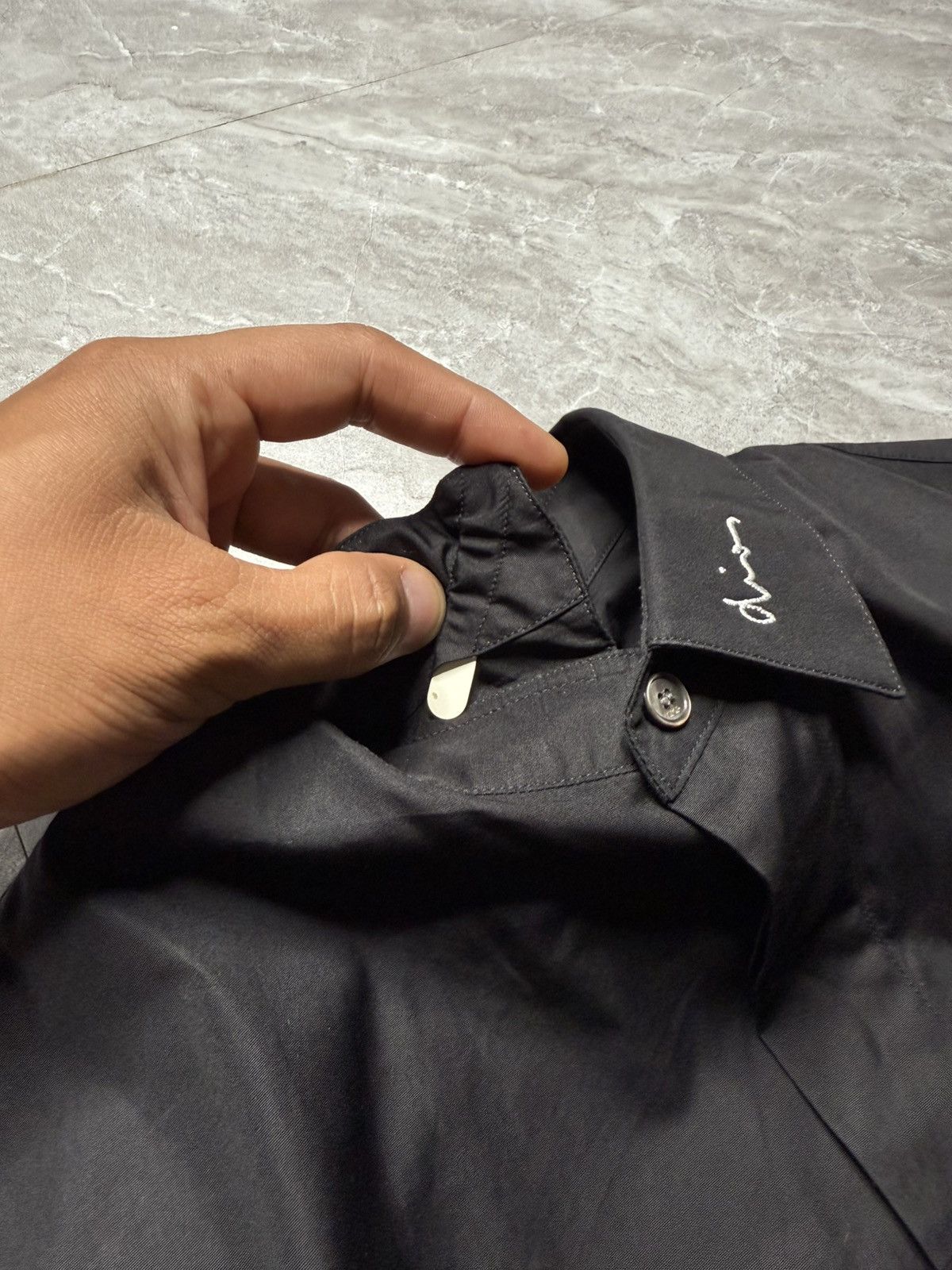 Dior Dior Hand Written Collar Embroidered Logo Buttondown Size US M / EU 48-50 / 2 - 12 Thumbnail