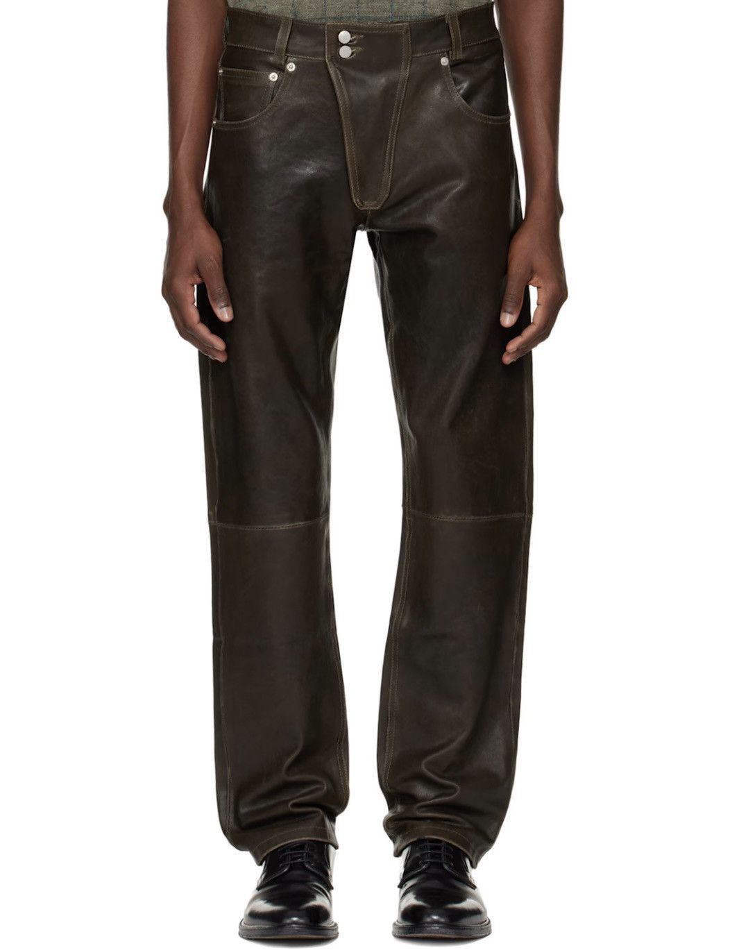 Enfants Riches Deprimes Enfants Riches Deprimes Moto fly straight leg leather jeans Size US 36 / EU 52 - 13 Thumbnail