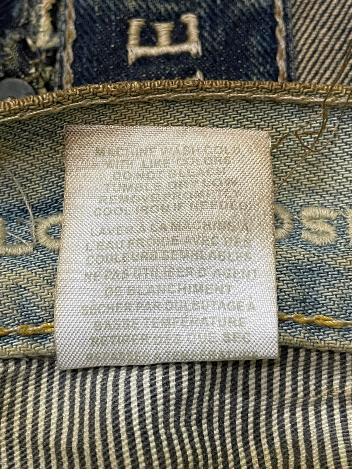 Hysteric Glamour × Japanese Brand American Eagle Patch work Mud Wash Dirty Loose Jeans Size US 30 / EU 46 - 25 Thumbnail