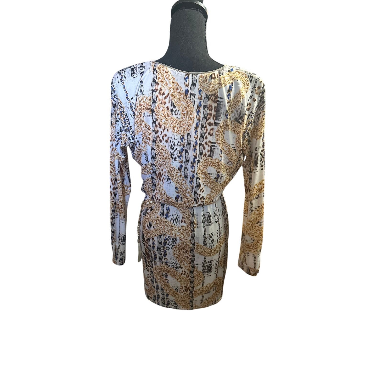 Bebe Bebe Silver and Gold Sequin Wrap Dress Size S / US 4 / IT 40 - 9 Thumbnail