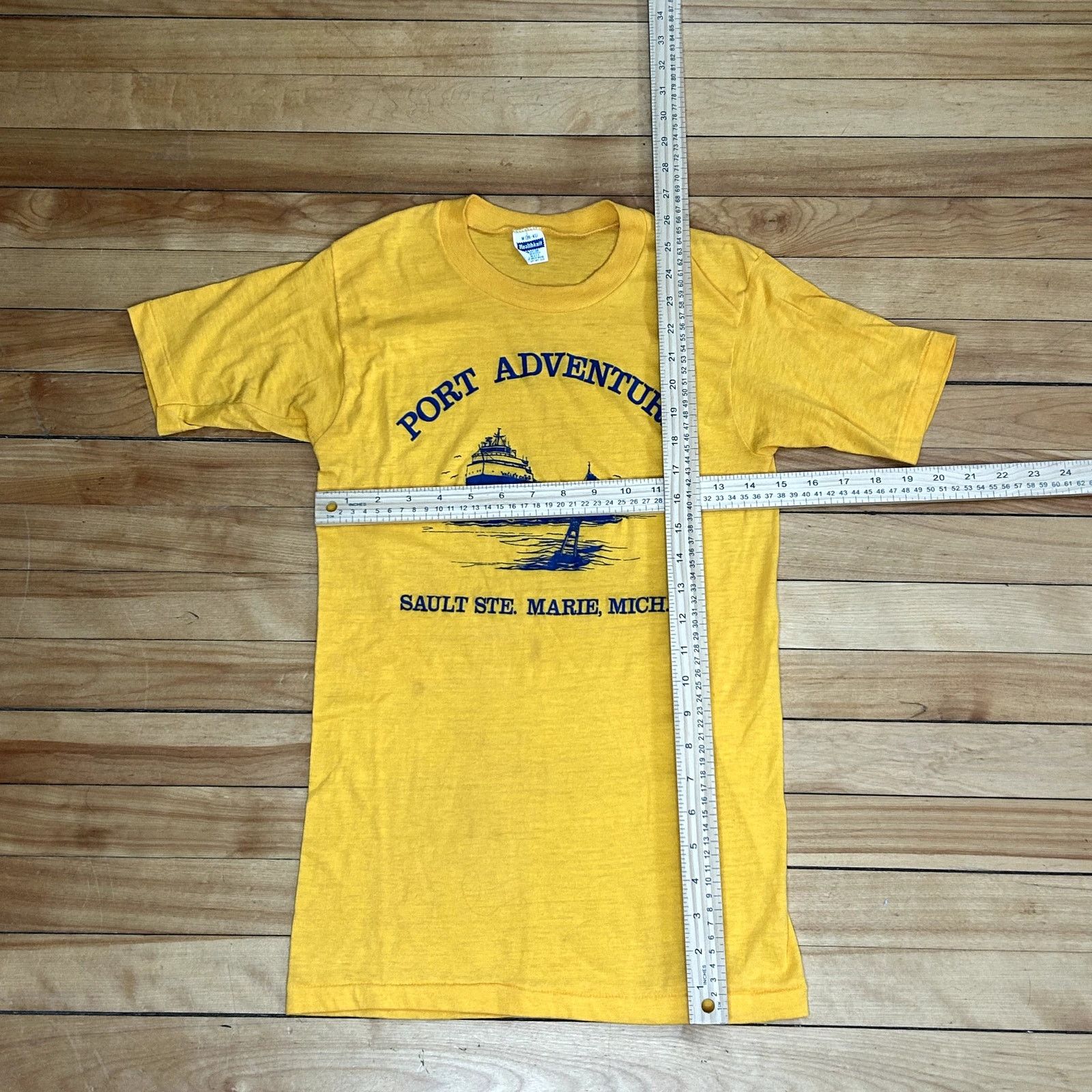 Vintage Vintage 80s Port Adventure Boat Yellow Shirt Medium Size US M / EU 48-50 / 2 - 4 Thumbnail